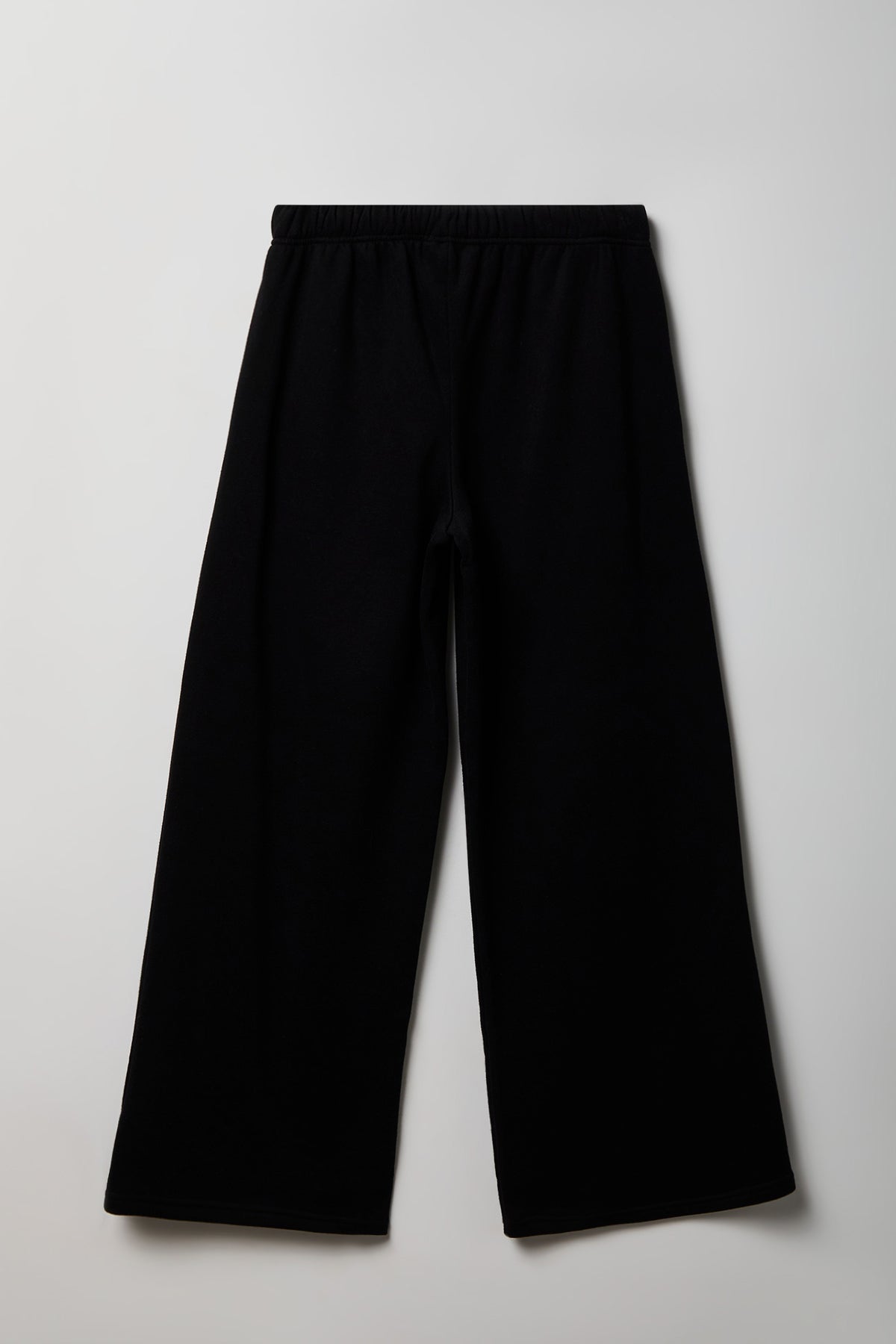 Alt View 2. Fleece Ultra Wide Leg Sweatpant - Black