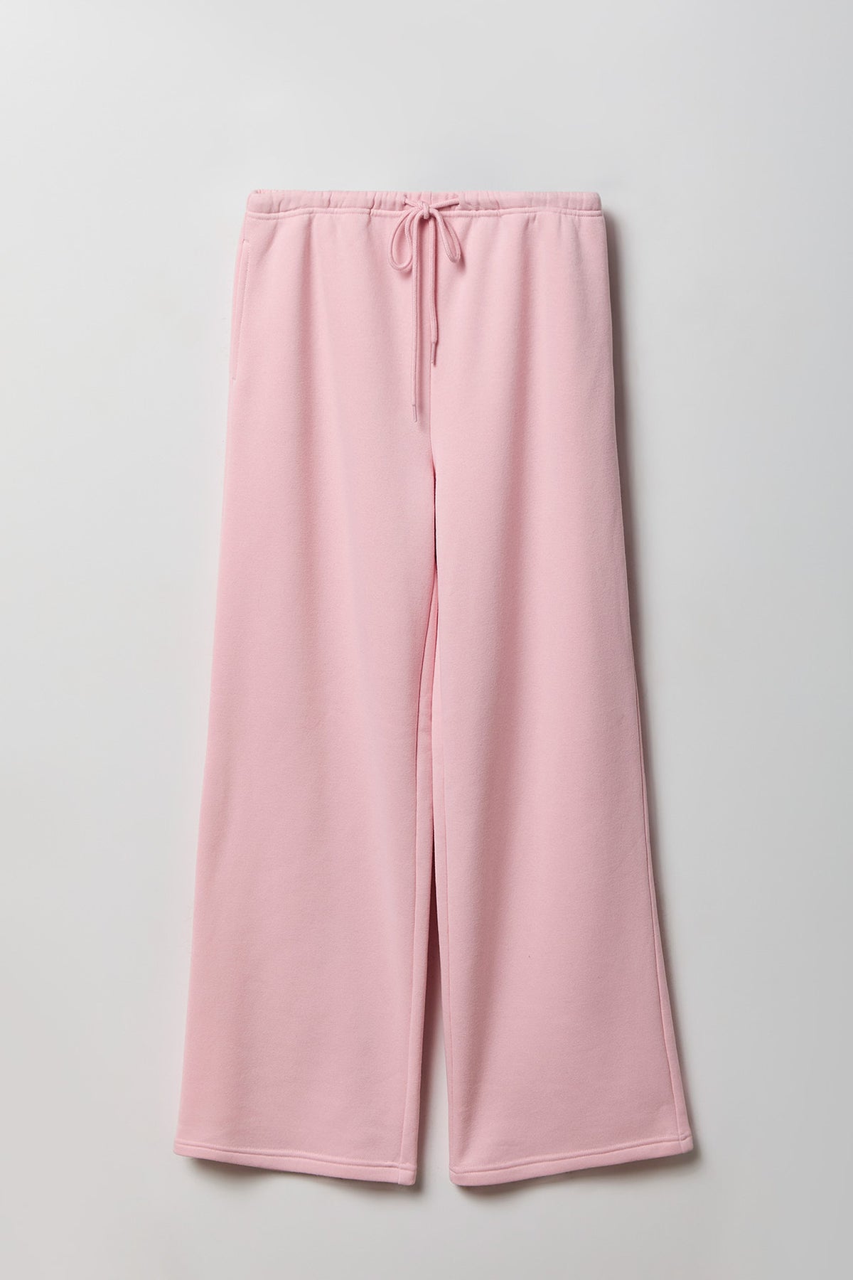 Alt View 4. Fleece Low Rise Wide Leg Sweatpant - Light Pink