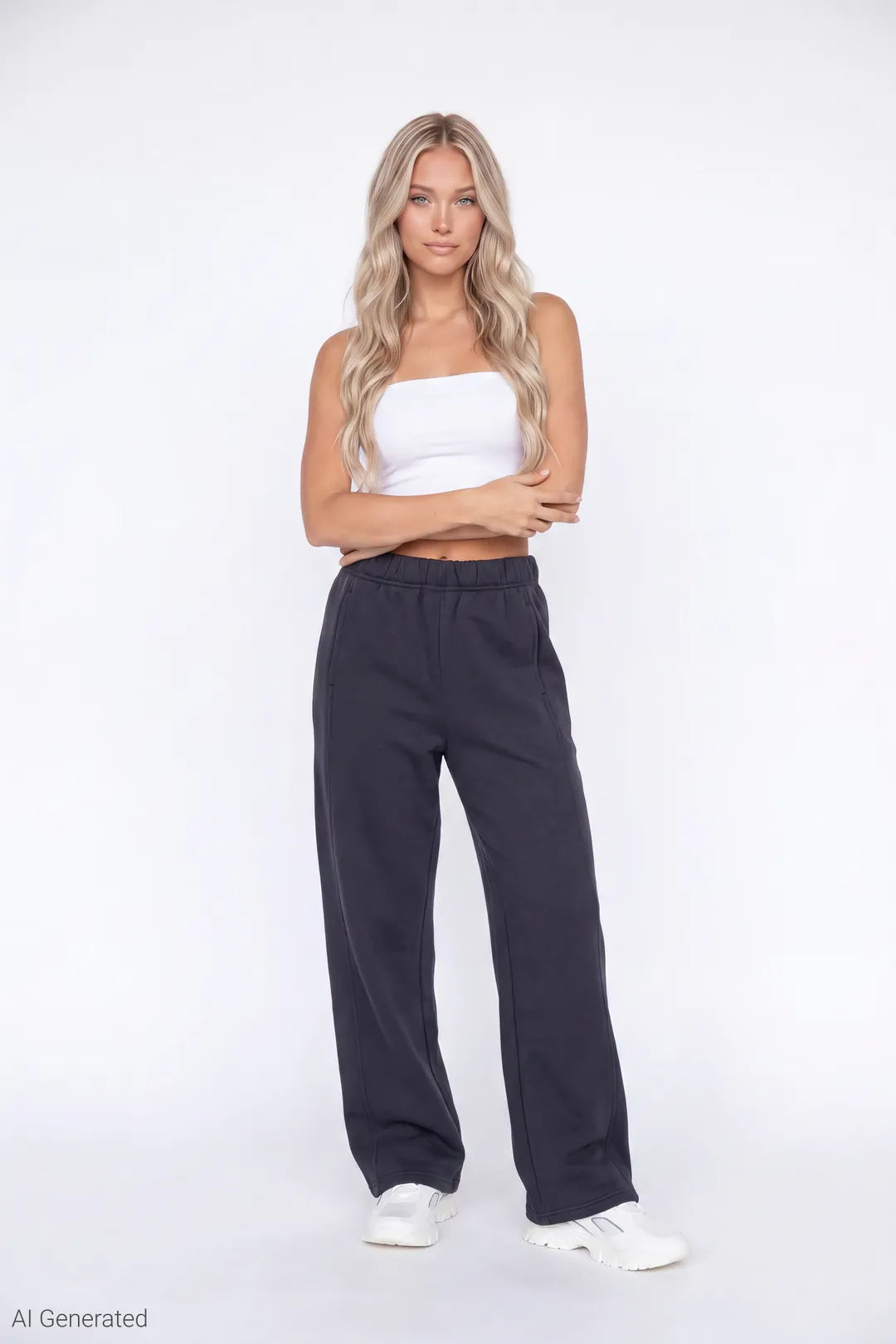 Fleece Baggy Sweatpant - Dark Grey