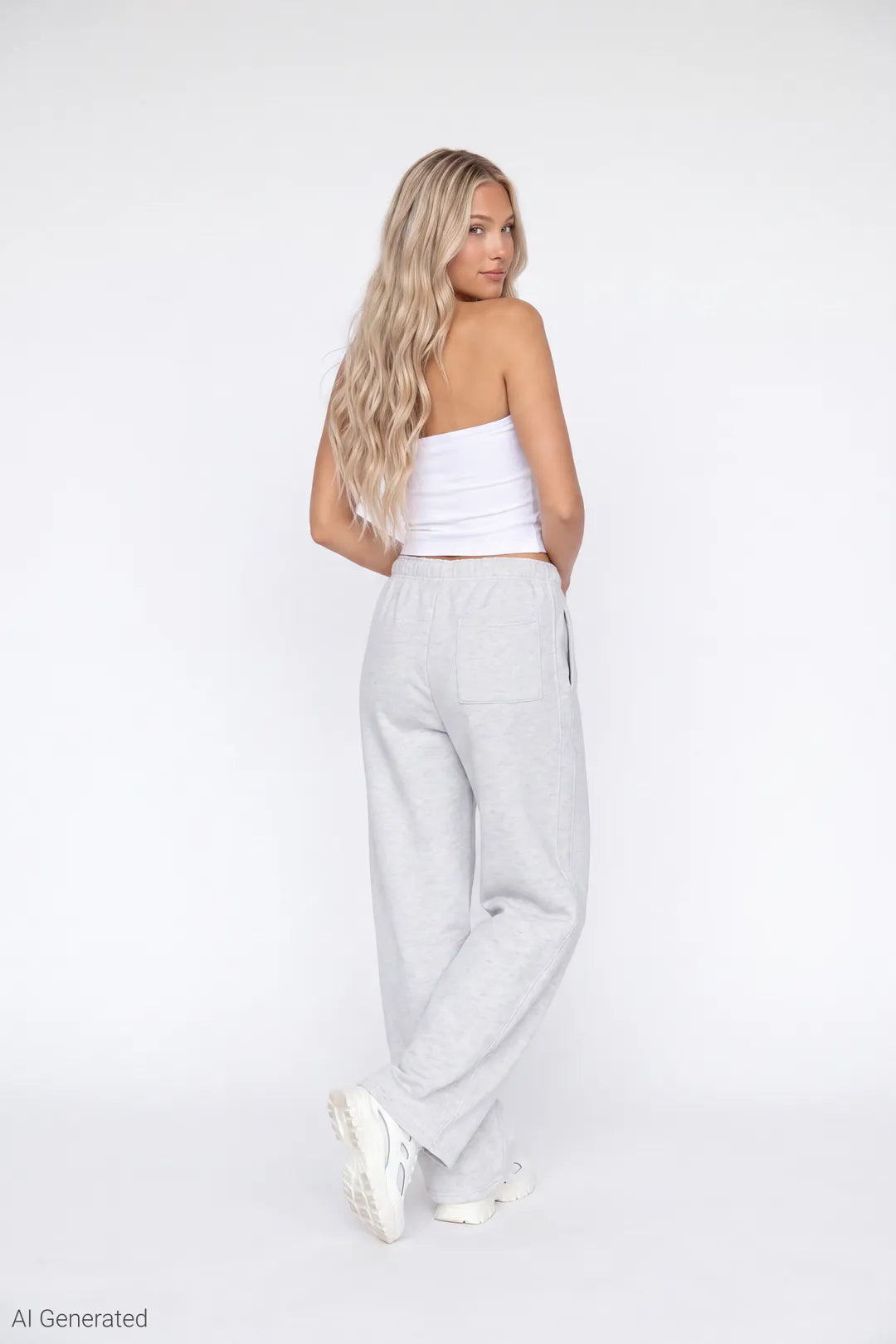 Alt View 12. Fleece Baggy Sweatpant - Light Pink