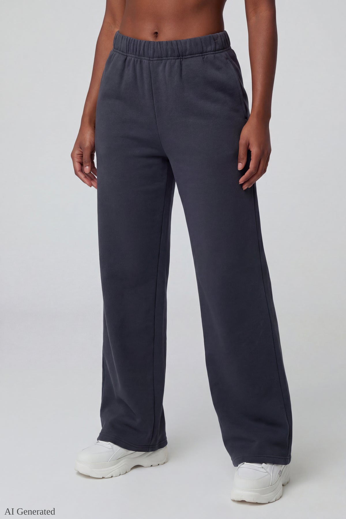 Alt View 8. Fleece Ultra Wide Leg Sweatpant - Light Pink