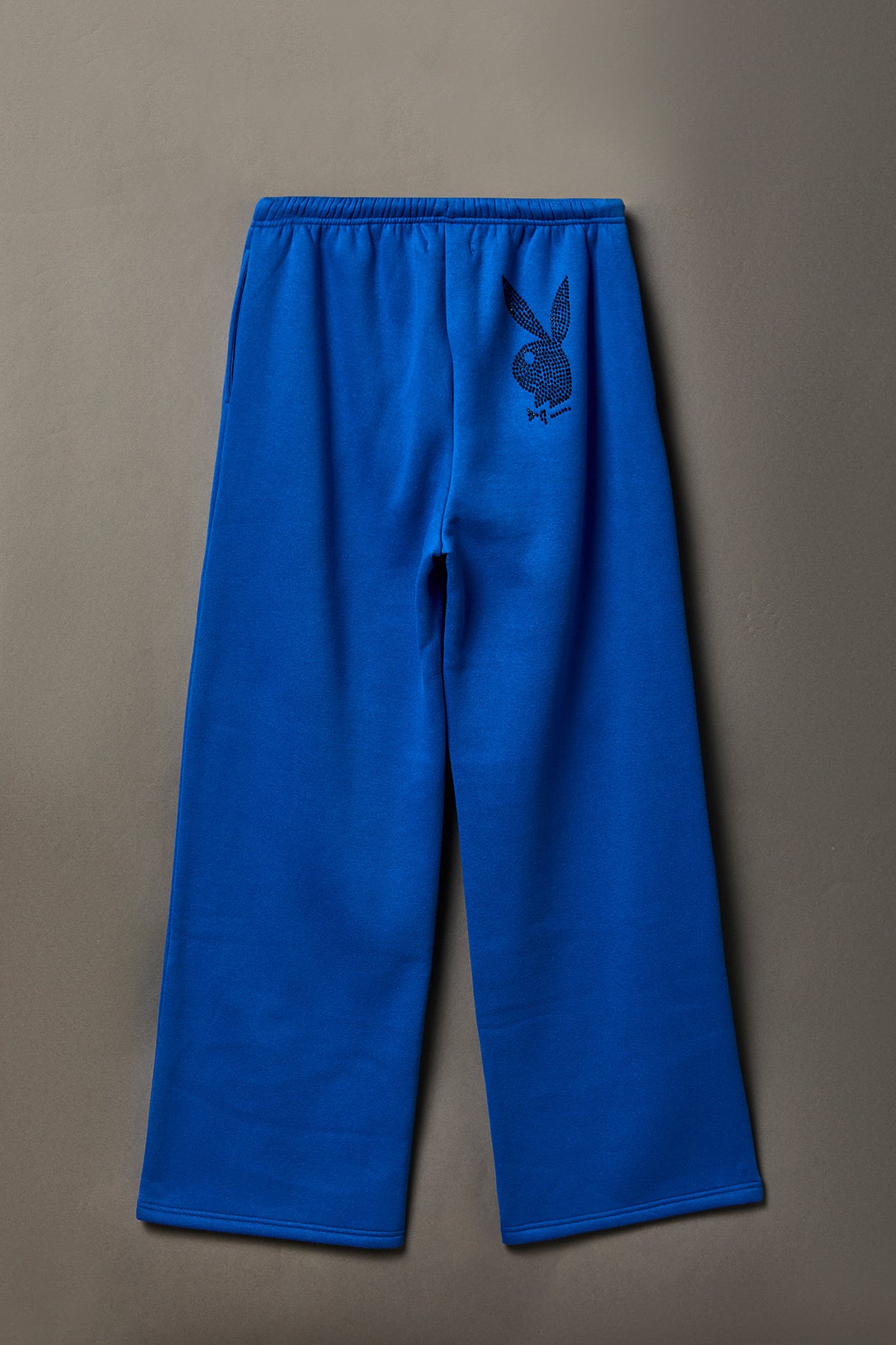 Alt View 2. Playboy Rhinestone Wide Leg Sweatpant - Blue