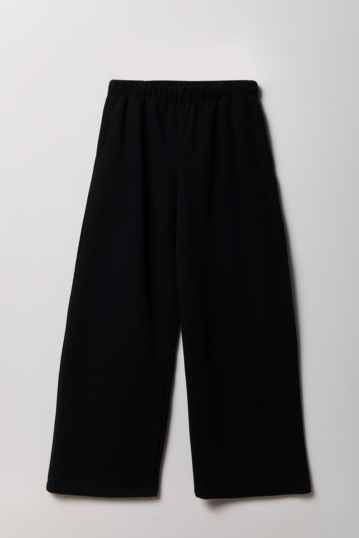 Alt View 4. Fleece Ultra Wide Sweatpant - Black
