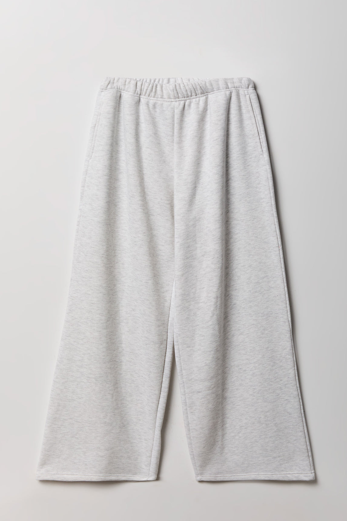 Alt View 4. Fleece Ultra Wide Sweatpant - Light Grey