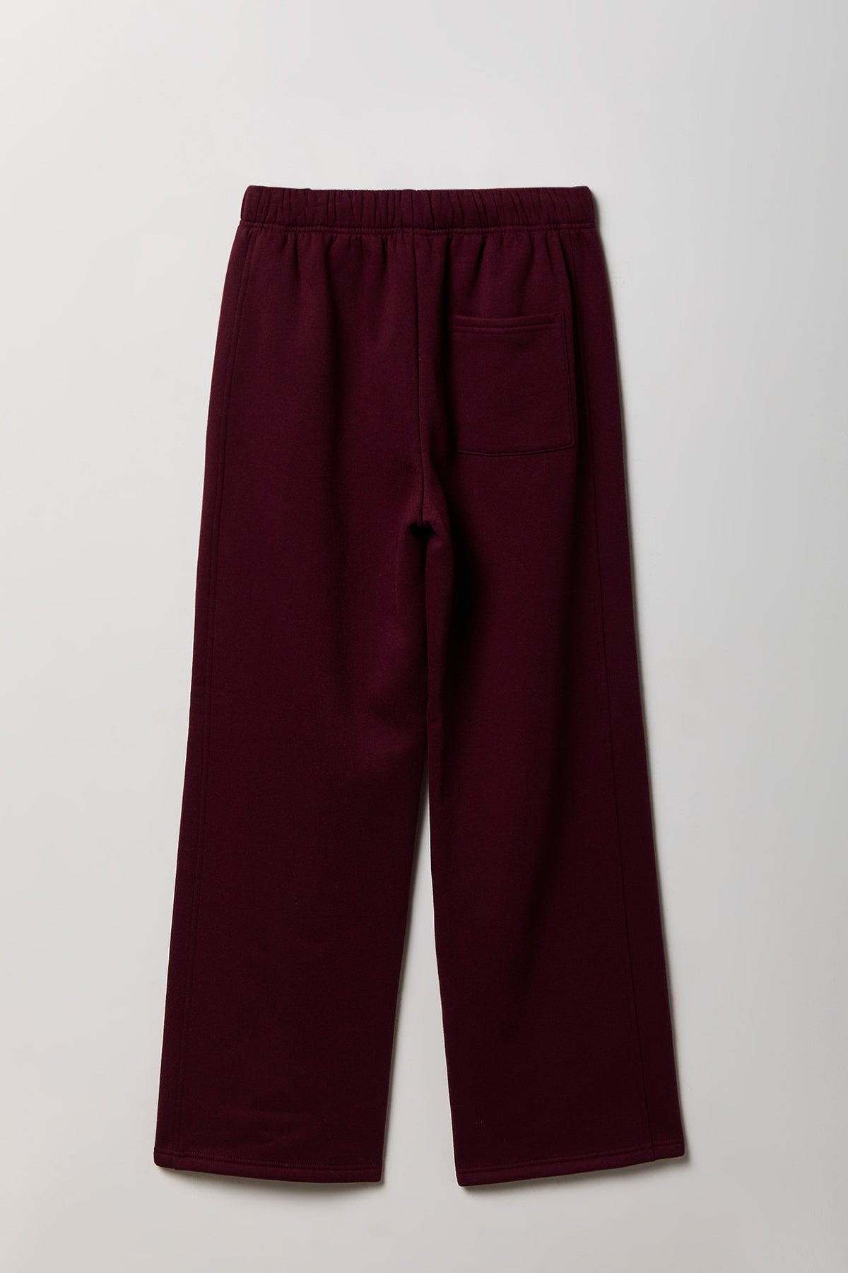 Alt View 2. Fleece Baggy Sweatpant - Burgundy