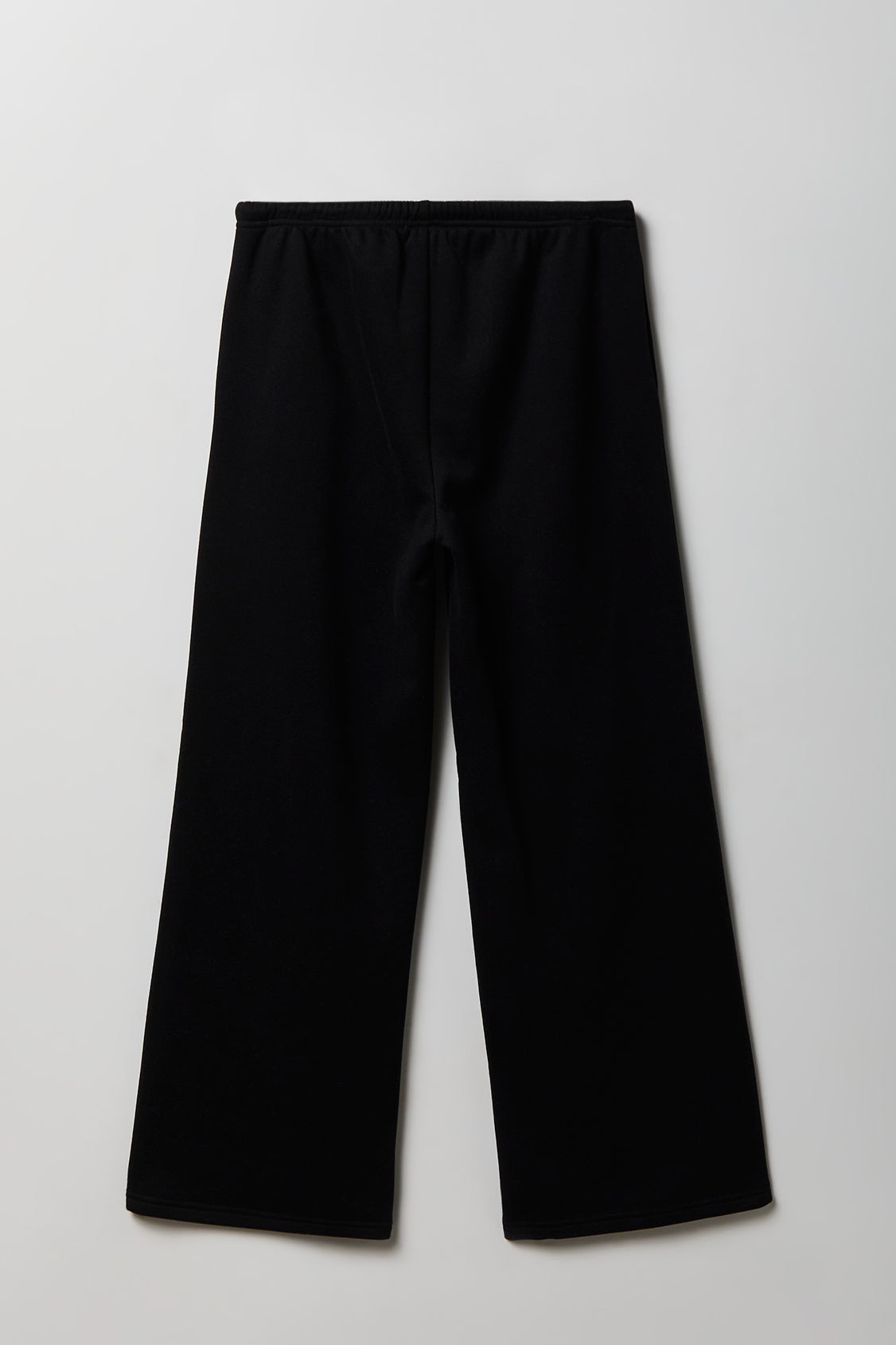 Alt View 2. Fleece Low Rise Wide Leg Sweatpant - Black