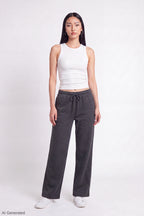 Fleece Low Rise Wide Leg Sweatpant