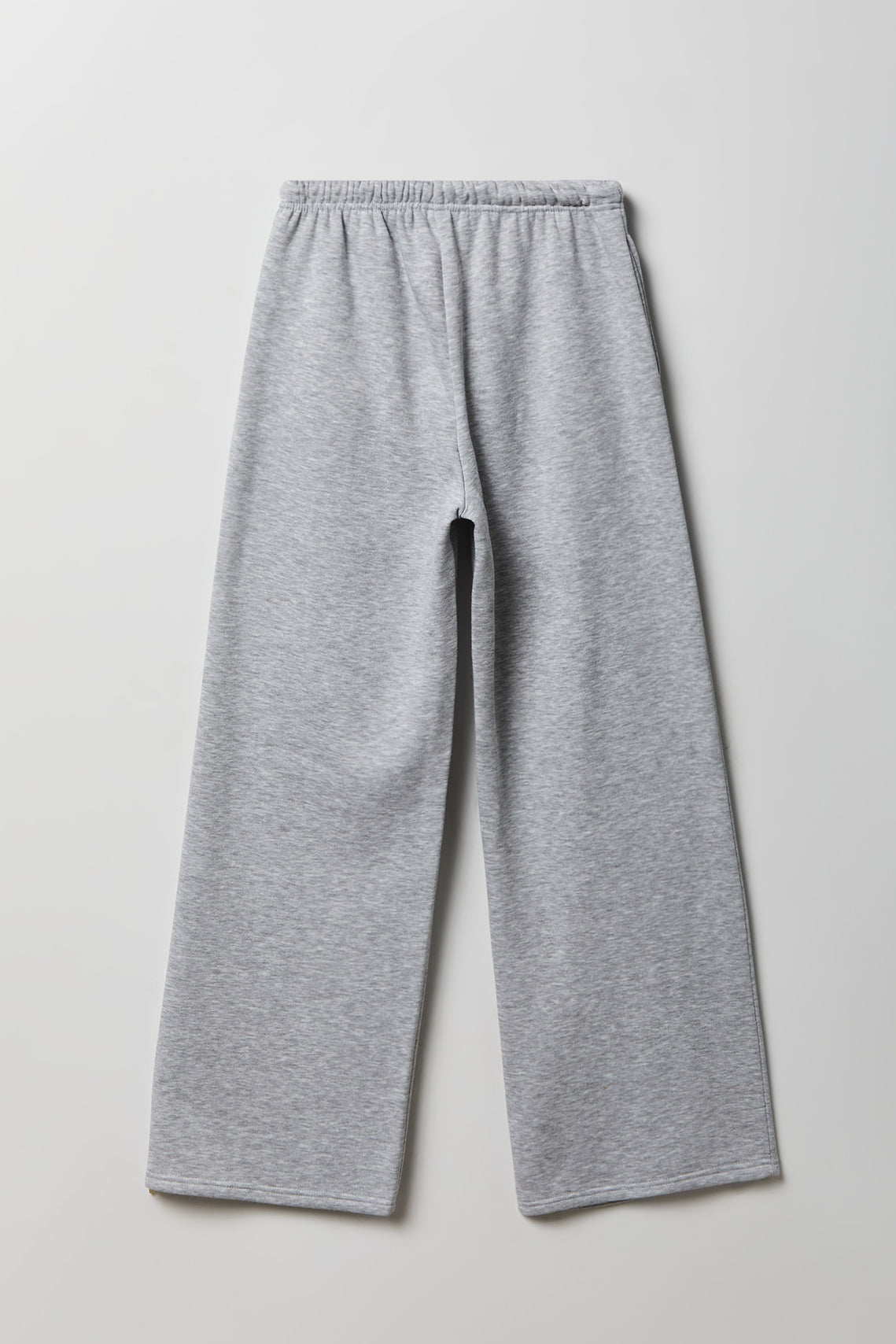 Alt View 2. Fleece Low Rise Wide Leg Sweatpant - Heather Grey