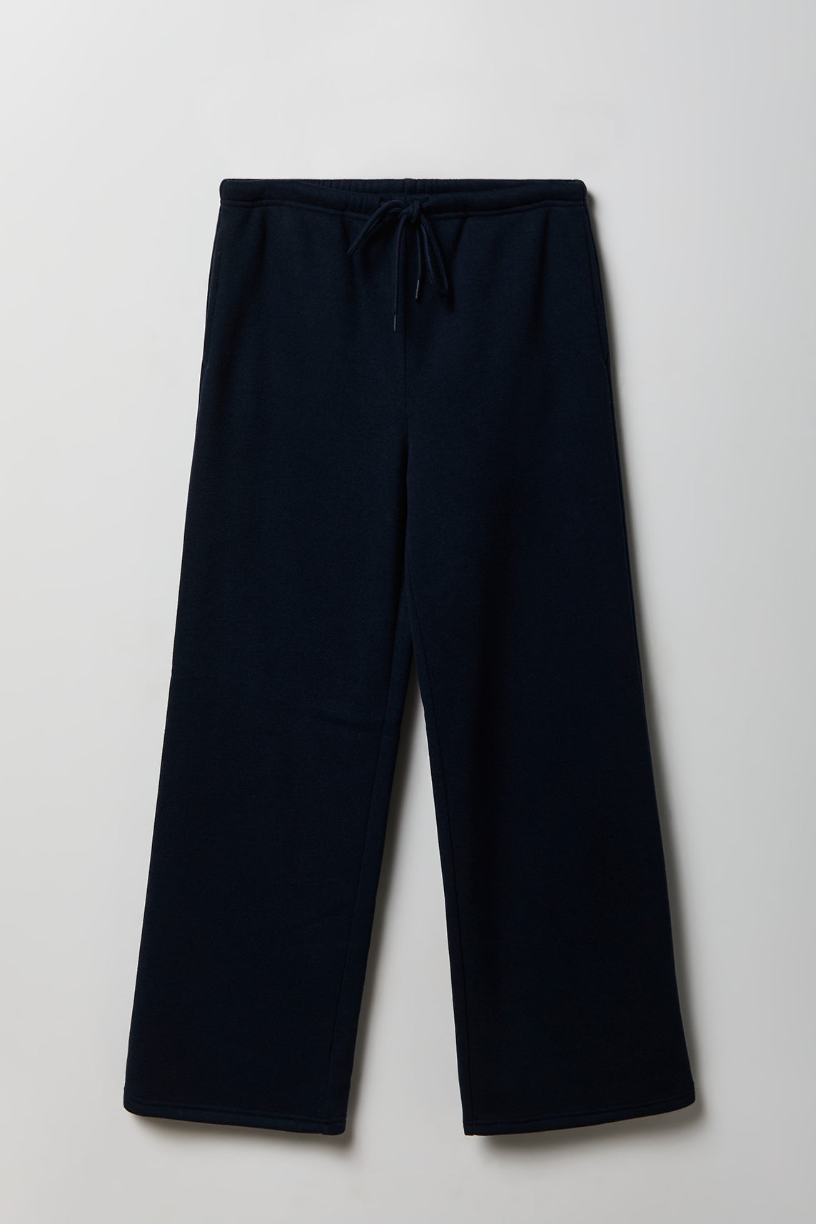 Fleece Low Rise Wide Leg Sweatpant - Dark Blue