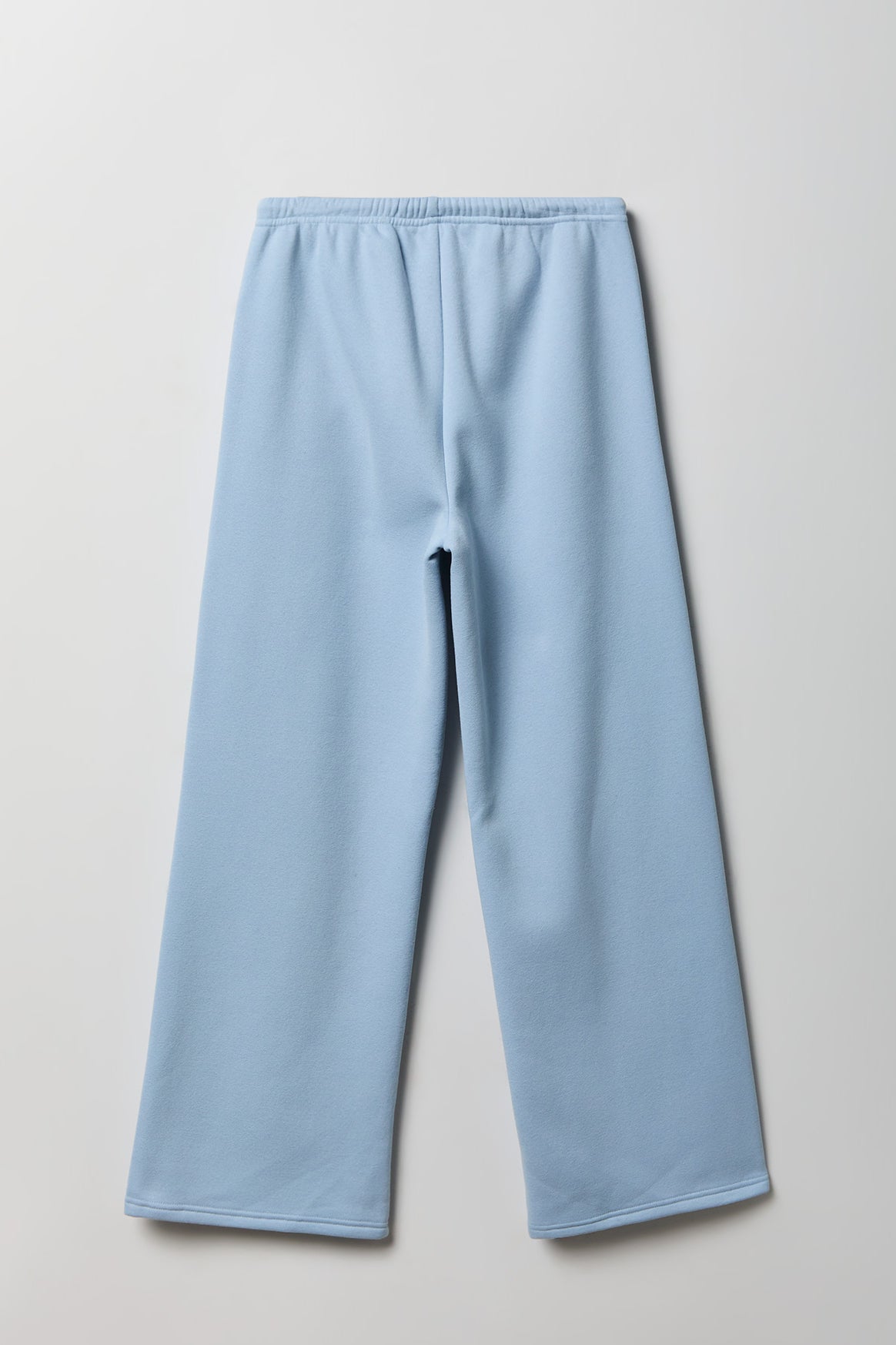 Alt View 2. Fleece Low Rise Wide Leg Sweatpant - Light Blue