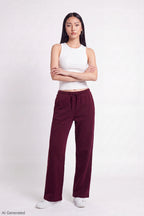 Fleece Low Rise Wide Leg Sweatpant