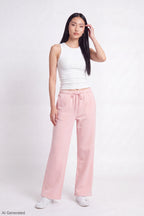 Fleece Low Rise Wide Leg Sweatpant