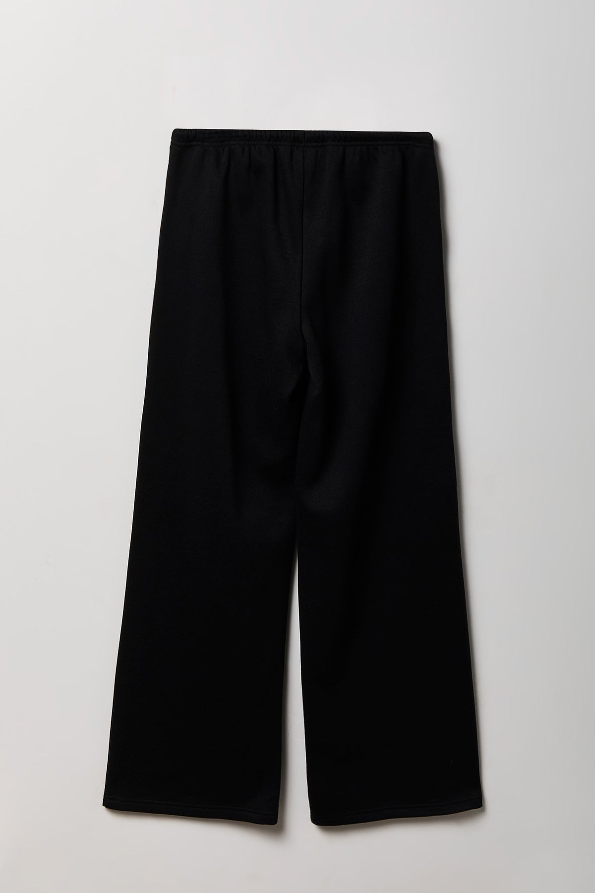 Alt View 2. Fleece Low Rise Wide Leg Sweatpant - Black