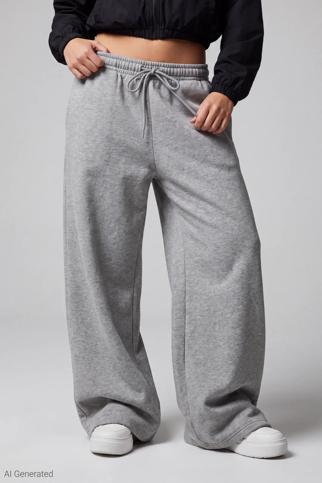 Alt View 13. Fleece Low Rise Wide Leg Sweatpant - Pink
