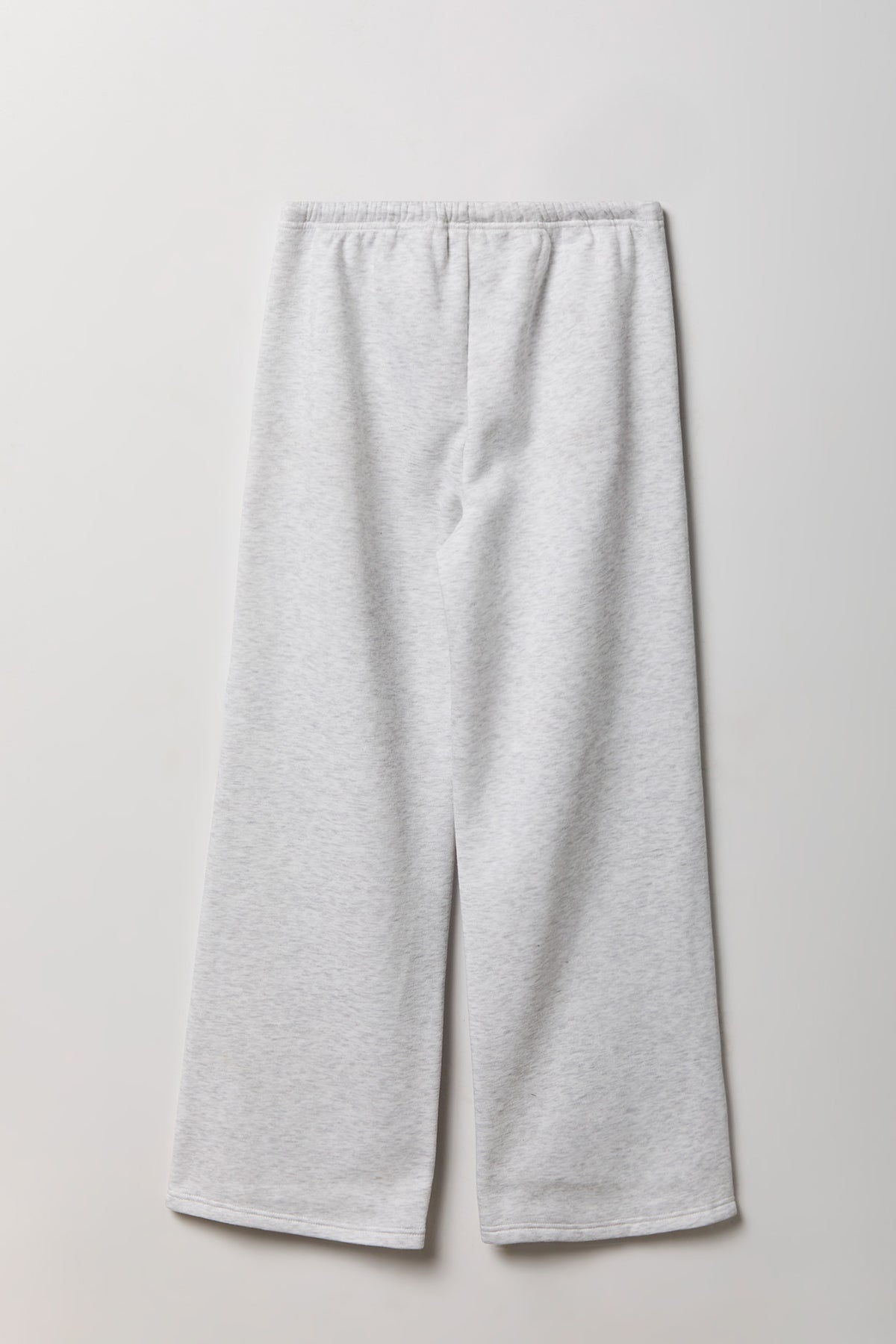 Alt View 2. Fleece Low Rise Wide Leg Sweatpant - Light Grey