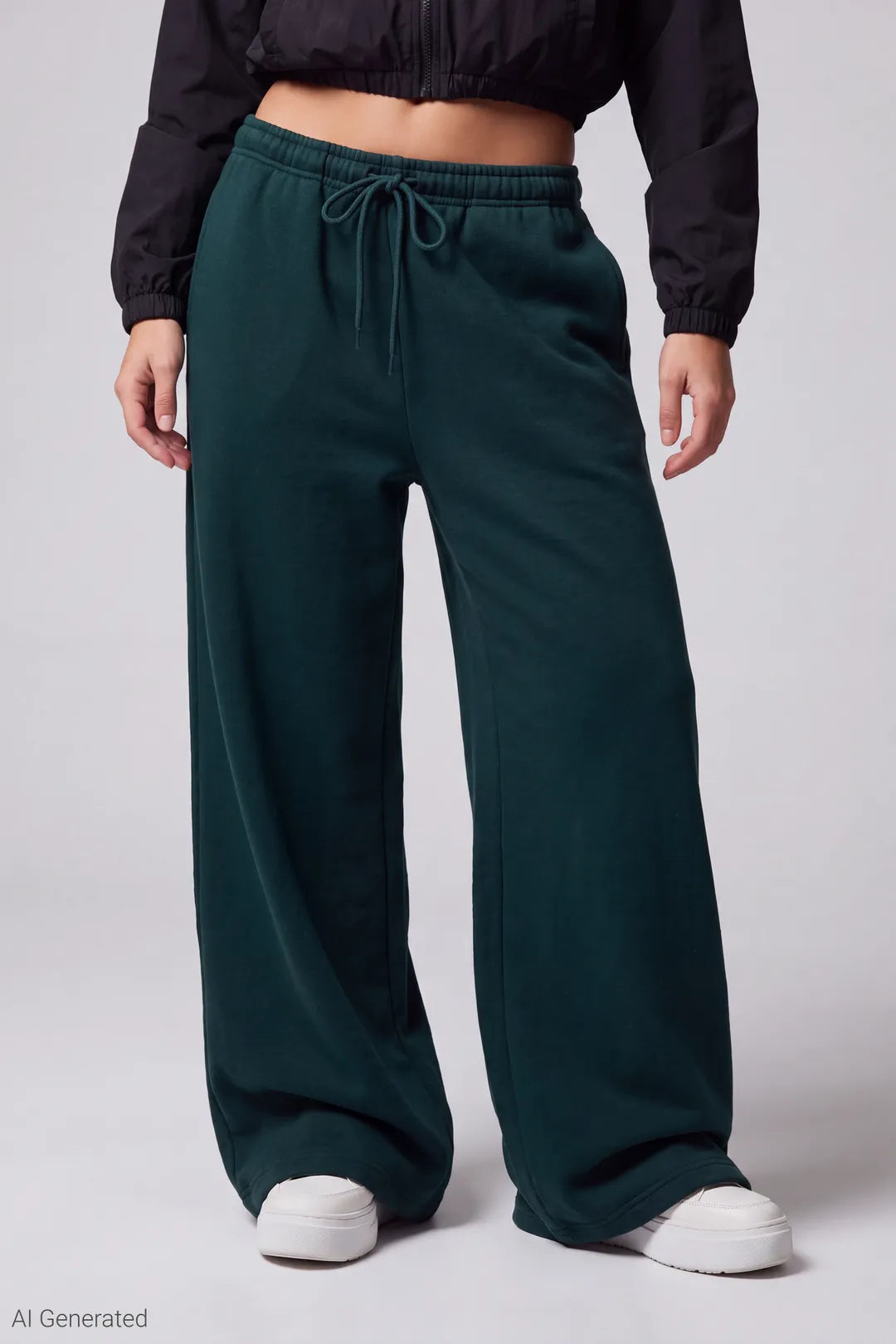 Alt View 18. Fleece Low Rise Wide Leg Sweatpant - Pink