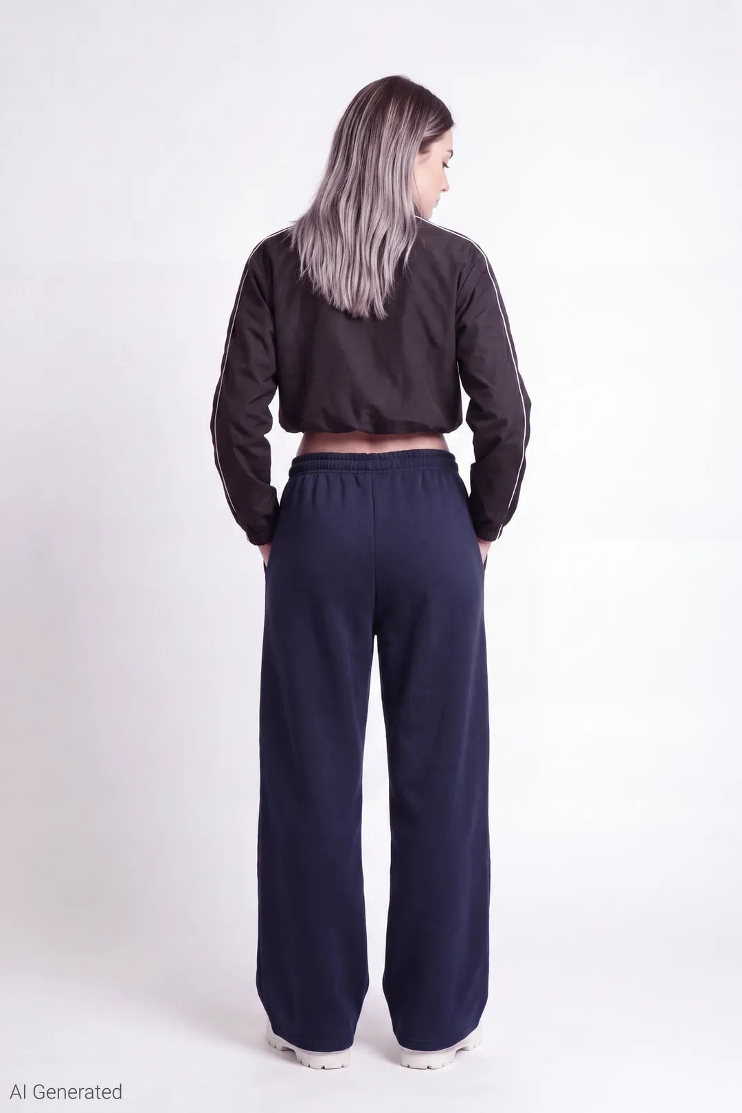 Alt View 22. Fleece Low Rise Wide Leg Sweatpant - Pink