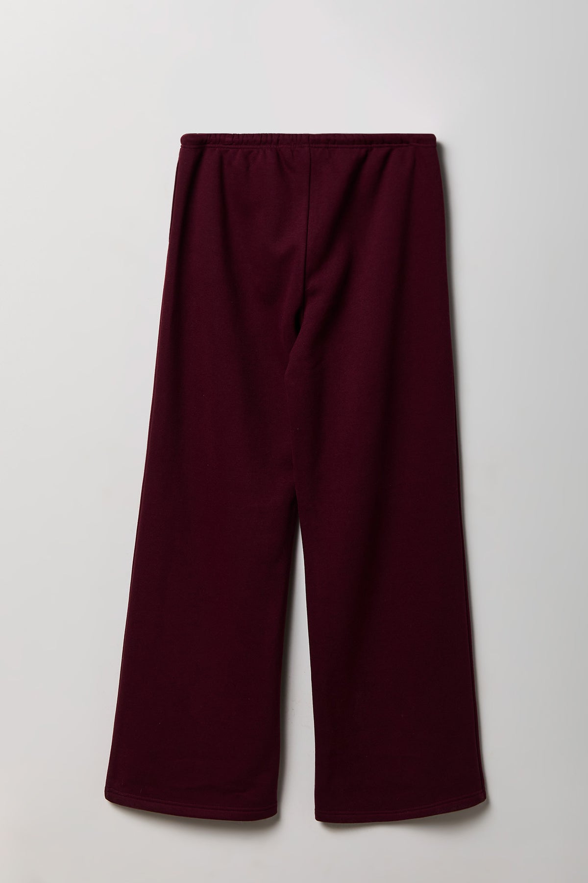 Alt View 5. Fleece Low Rise Wide Leg Sweatpant - Burgundy