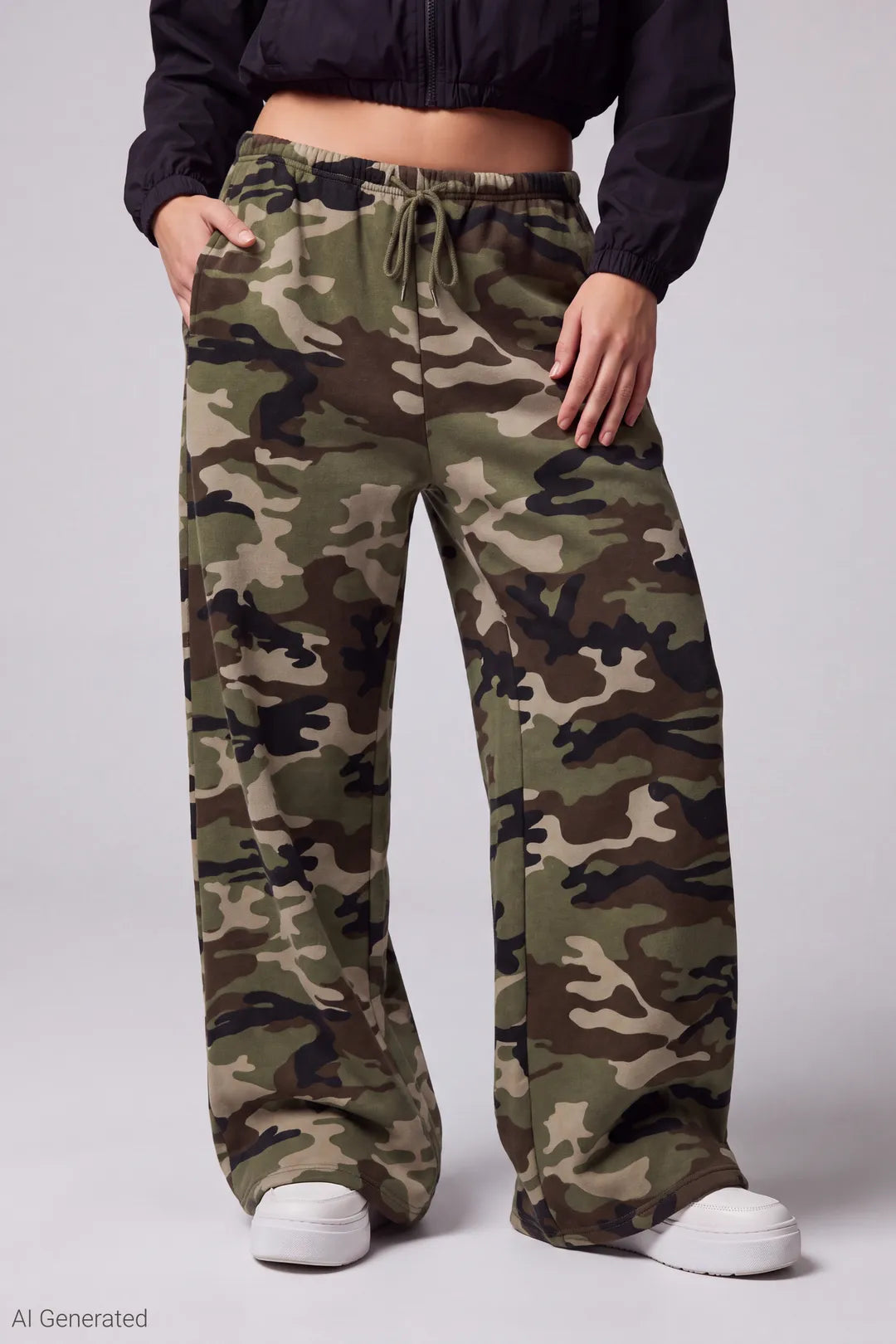 Alt View 43. Fleece Low Rise Wide Leg Sweatpant - Pink