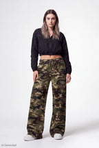 Fleece Low Rise Wide Leg Sweatpant