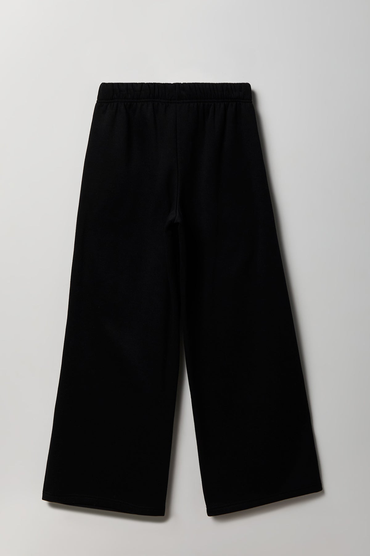 Alt View 2. Fleece Ultra Wide Leg Sweatpant - Black