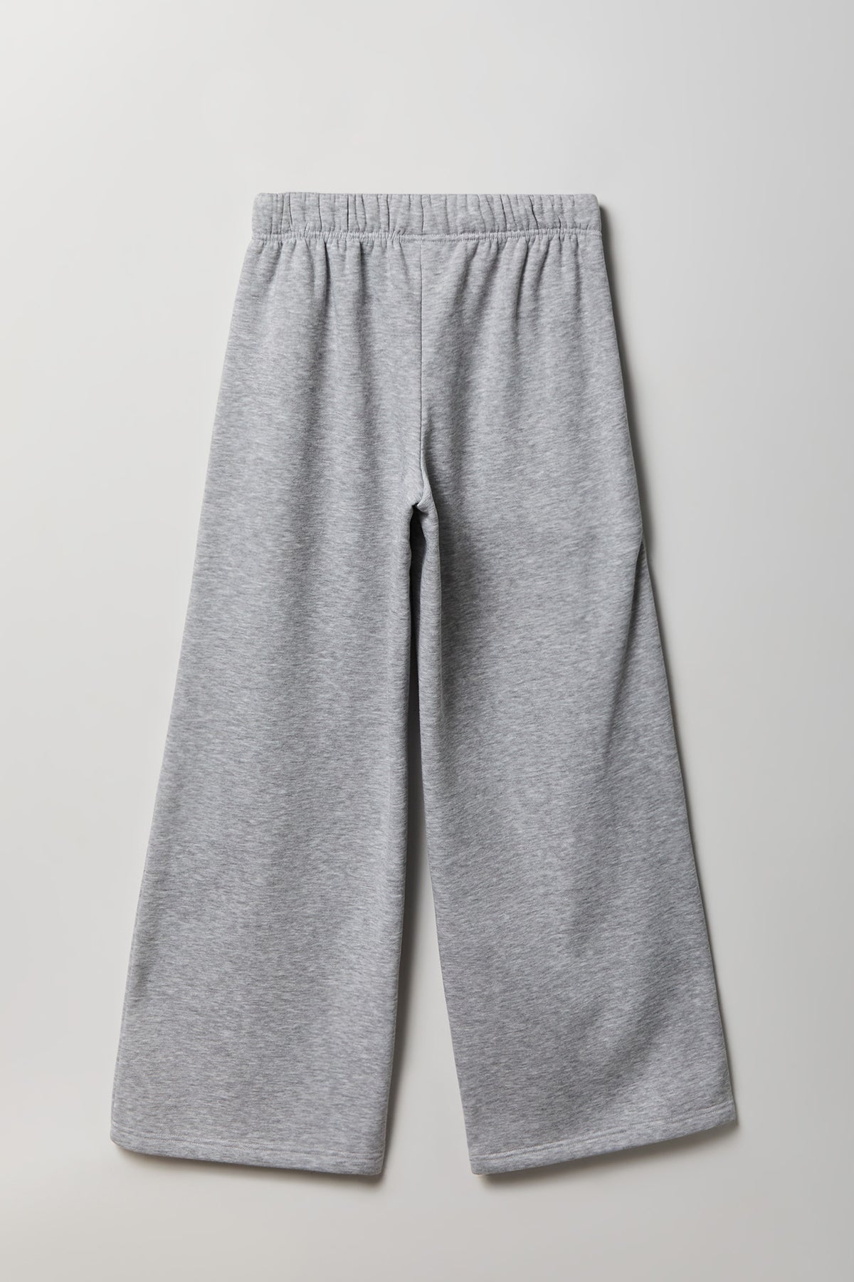 Alt View 2. Fleece Ultra Wide Leg Sweatpant - Heather Grey