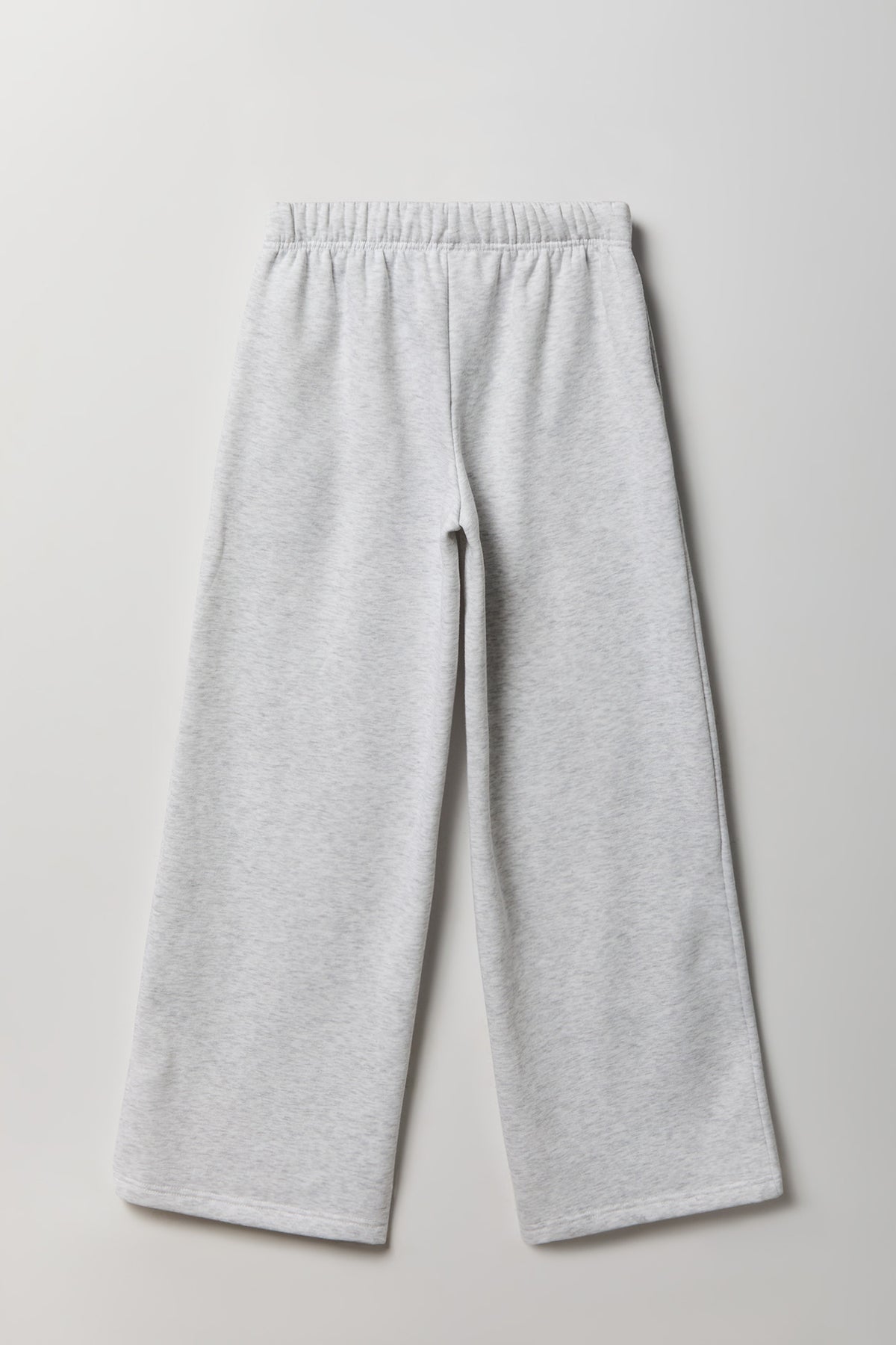 Alt View 2. Fleece Ultra Wide Leg Sweatpant - Light Grey