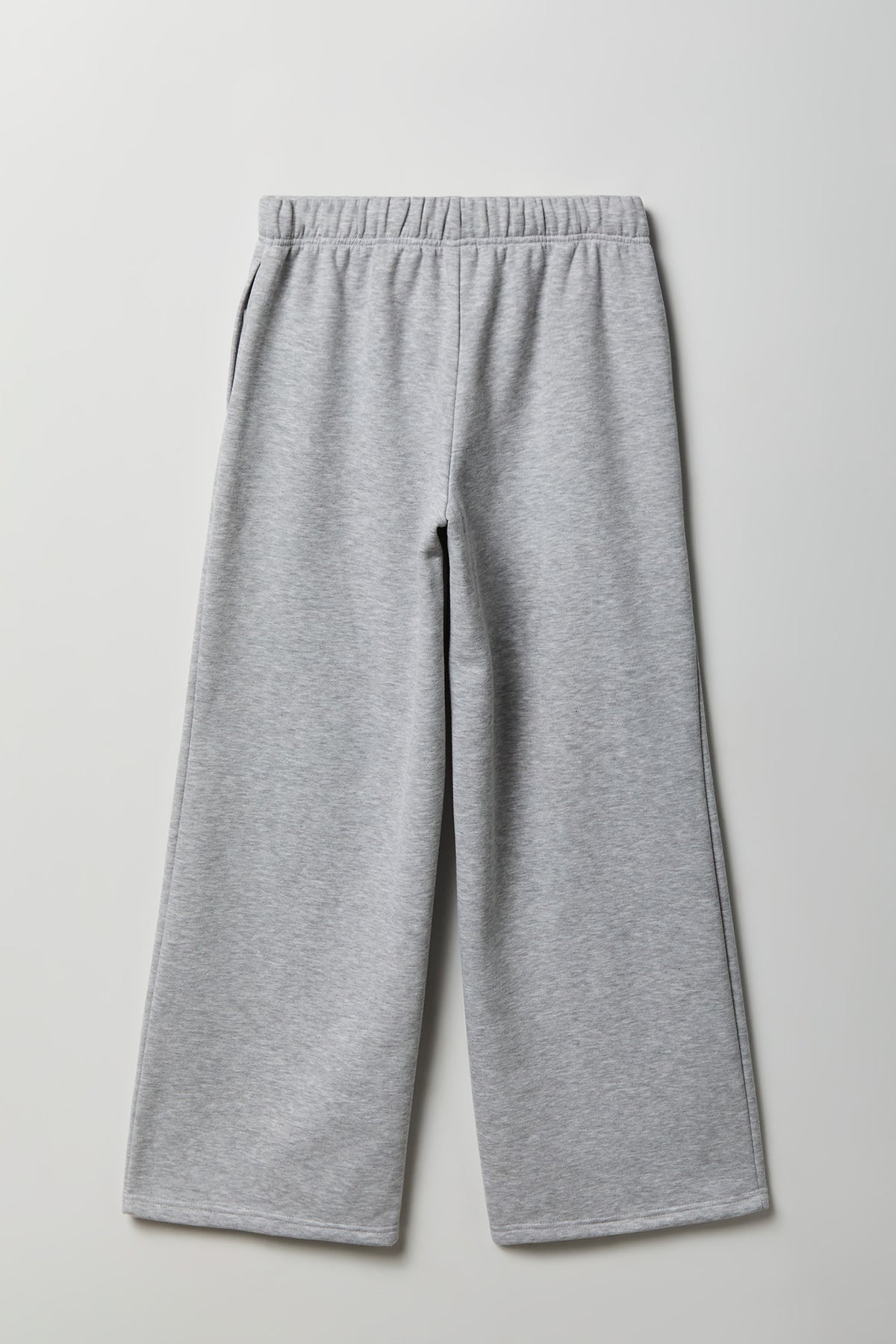 Alt View 5. Fleece Ultra Wide Leg Sweatpant - Heather Grey