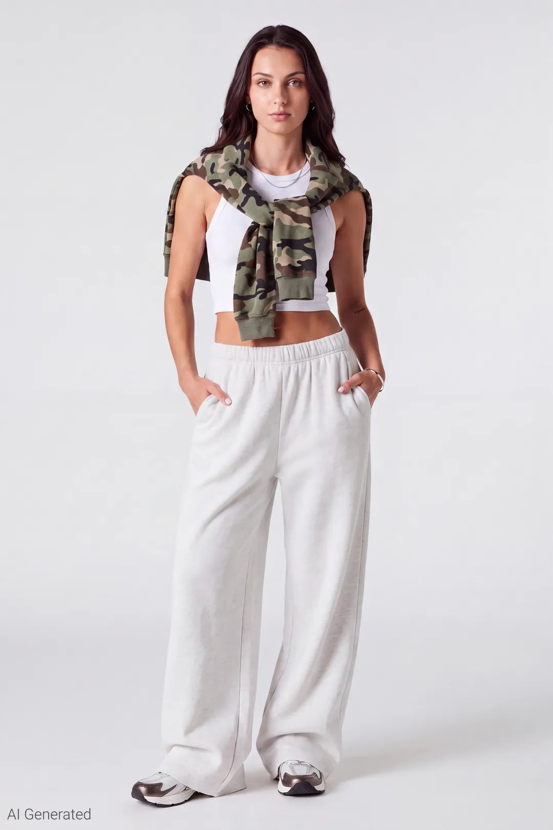Fleece Ultra Wide Leg Sweatpant - Burgundy