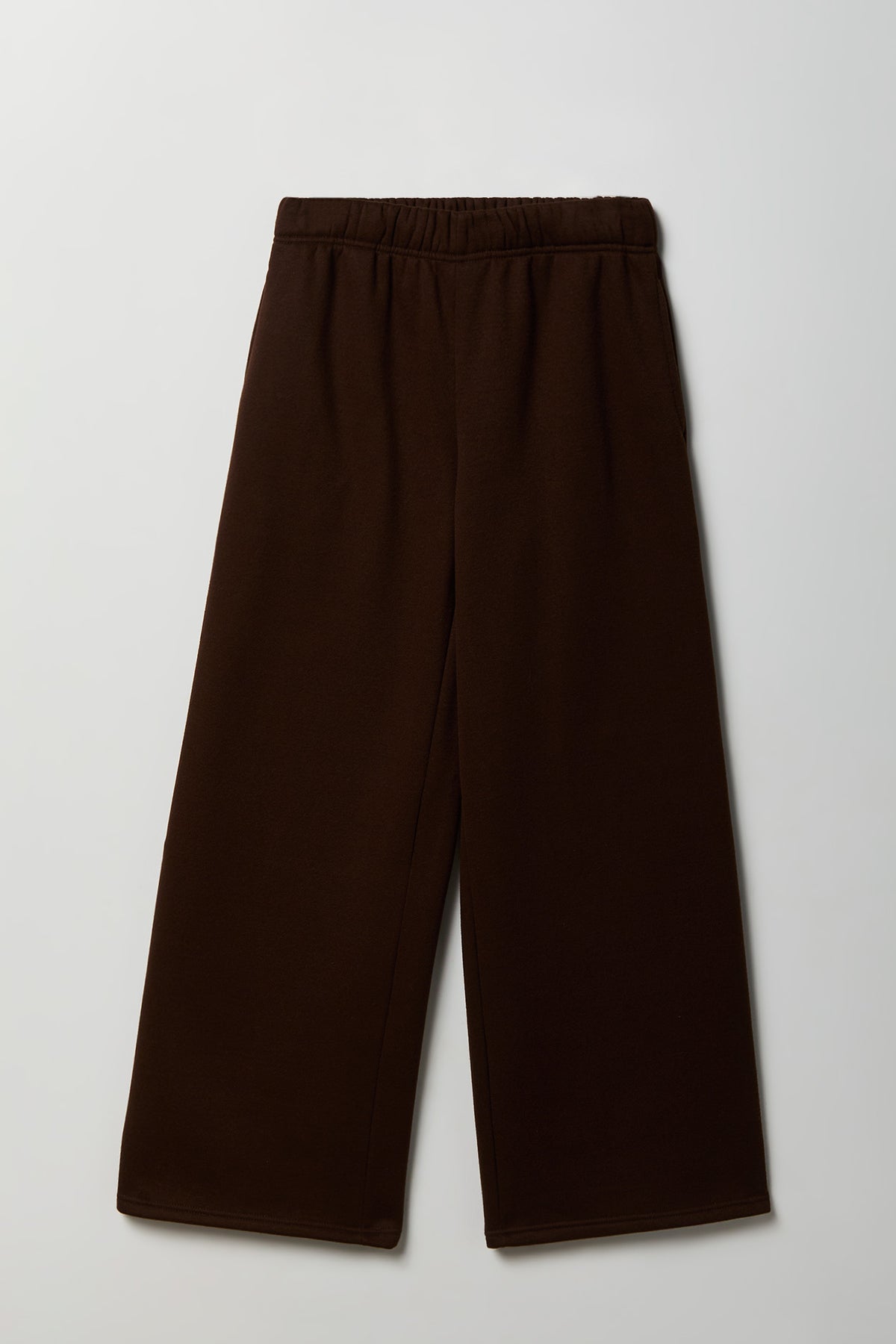 Alt View 4. Fleece Ultra Wide Leg Sweatpant - Brown