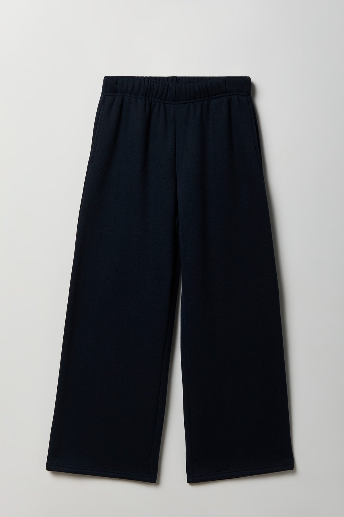Alt View 4. Fleece Ultra Wide Leg Sweatpant - Dark Blue