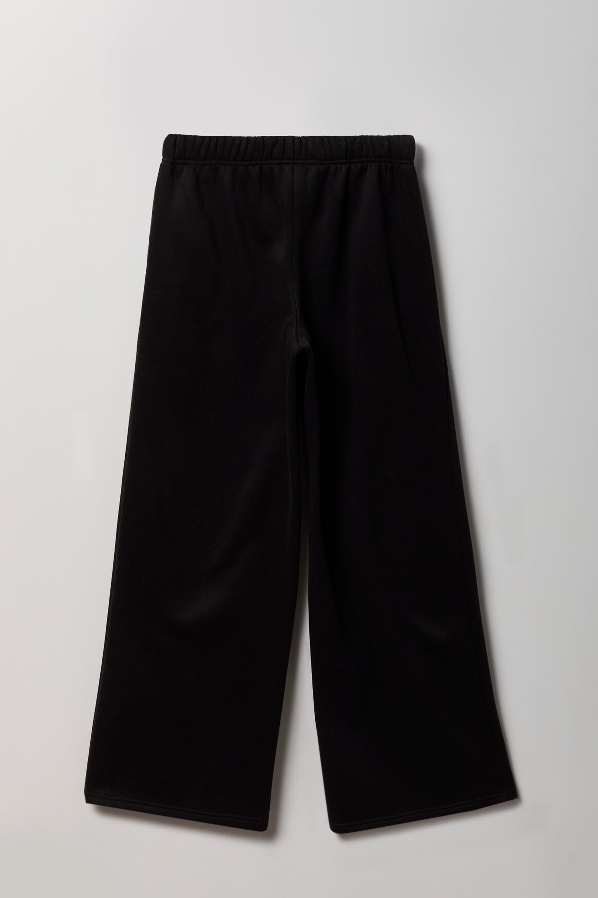 Alt View 2. Fleece Ultra Wide Leg Sweatpant - Black