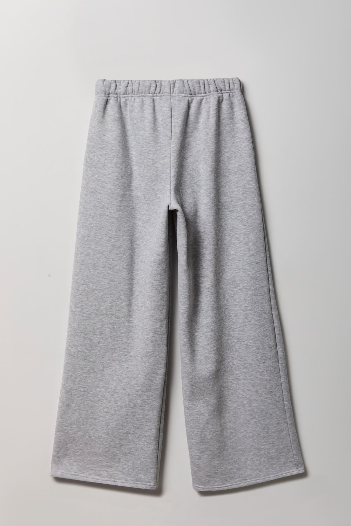 Alt View 2. Fleece Ultra Wide Leg Sweatpant - Heather Grey