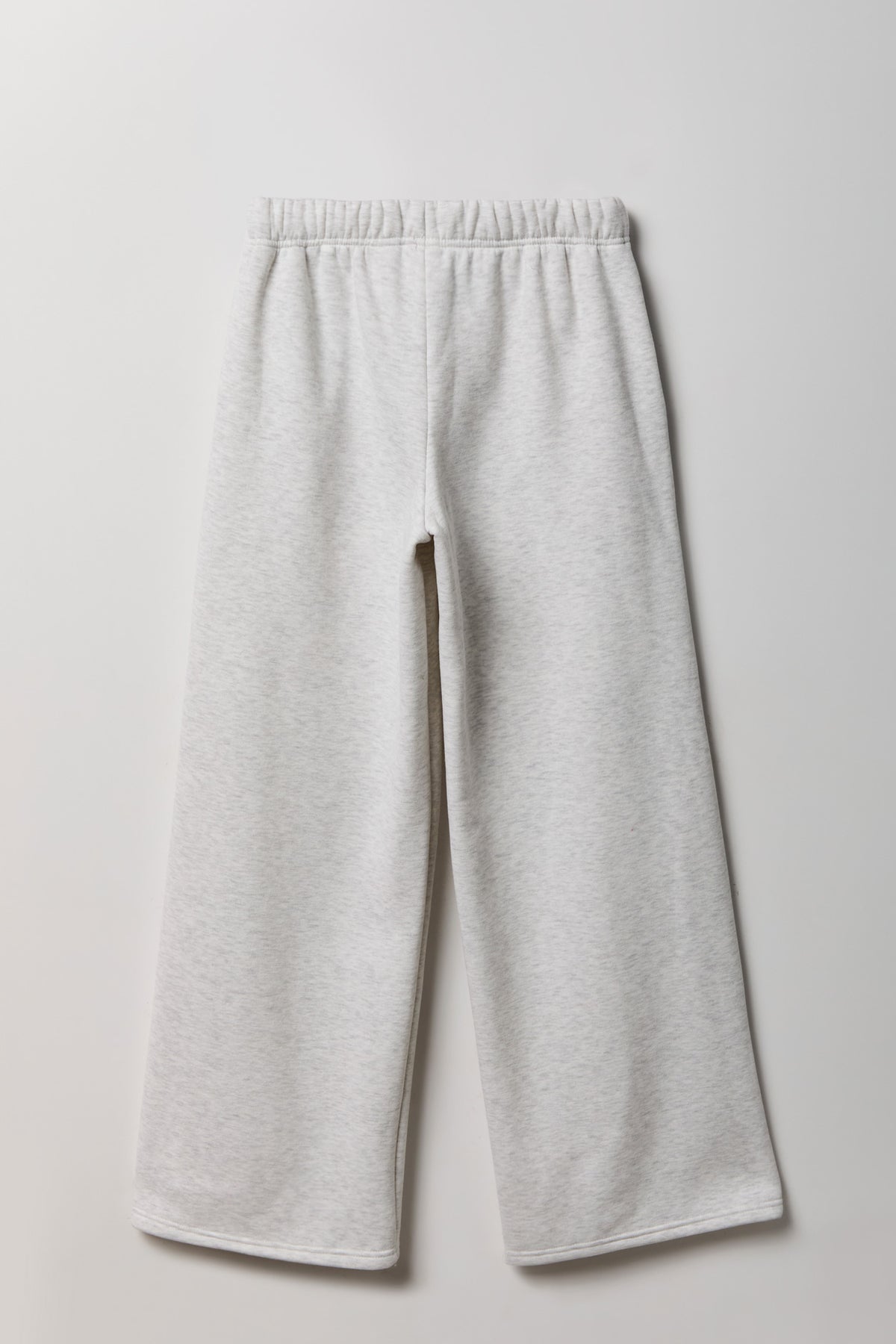 Alt View 2. Fleece Ultra Wide Leg Sweatpant - Light Grey
