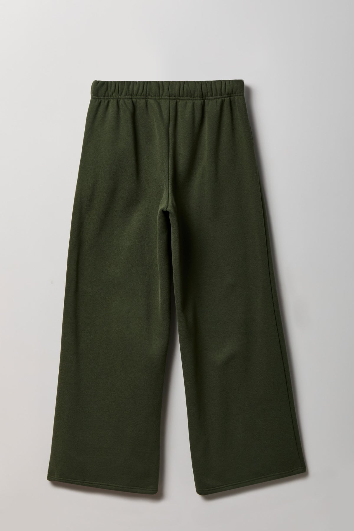 Alt View 2. Fleece Ultra Wide Leg Sweatpant - Green