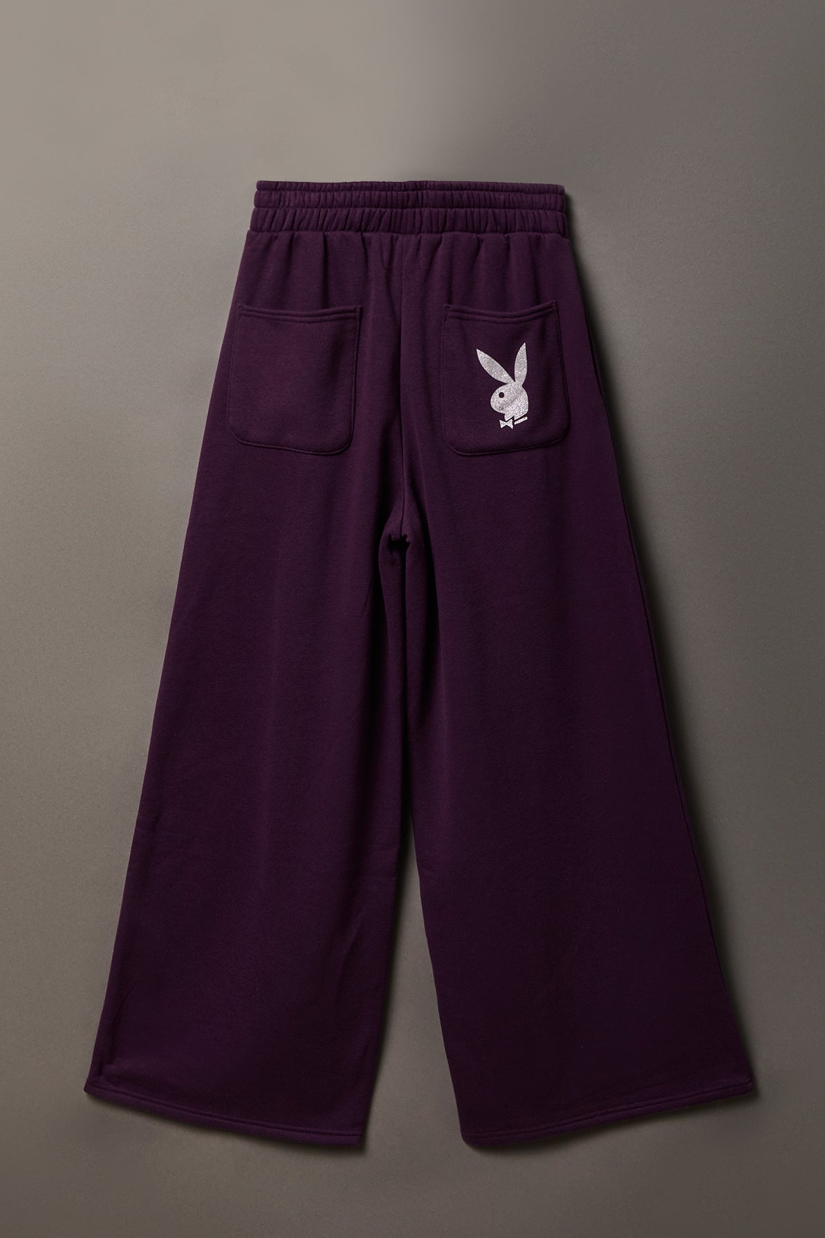 Alt View 2. Playboy Fleece Ultra Wide Leg Sweatpant - Purple