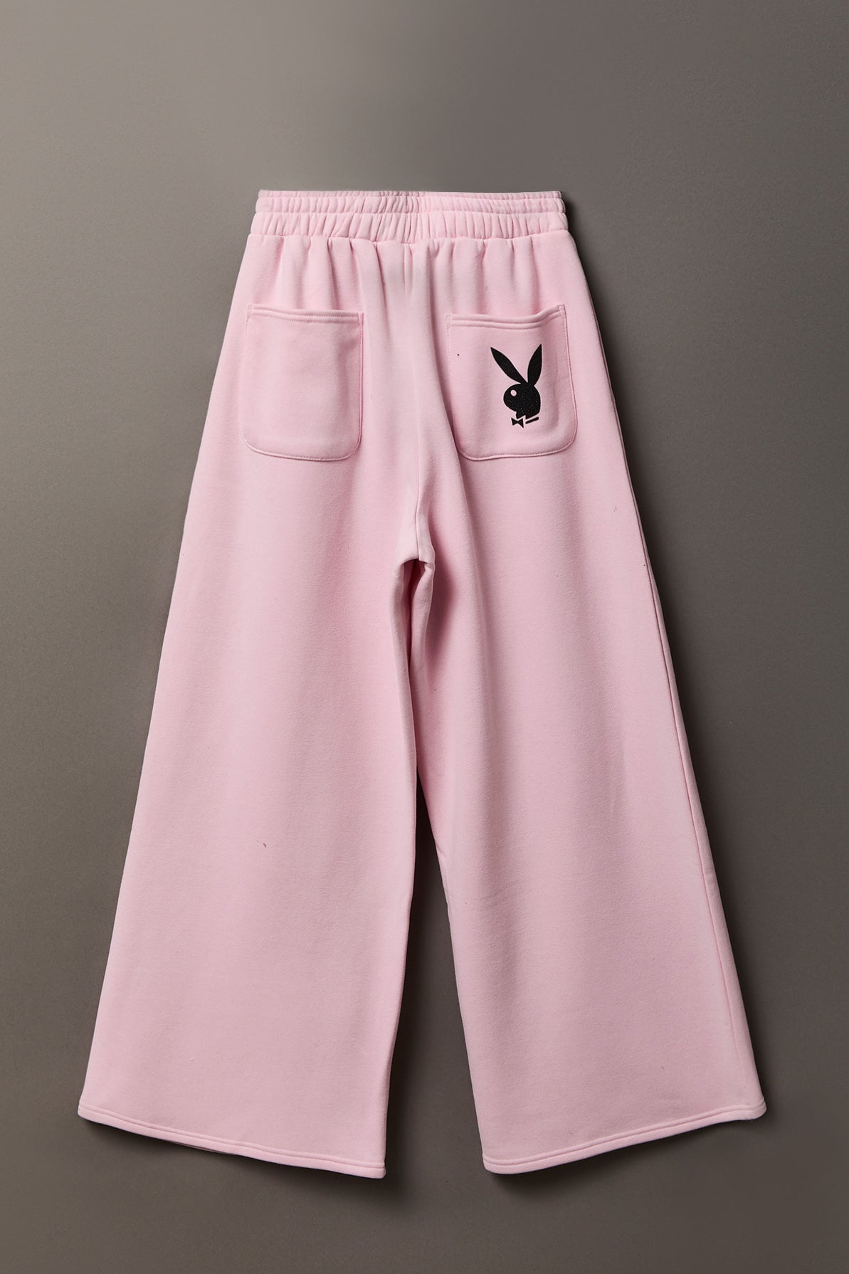 Alt View 2. Playboy Fleece Ultra Wide Leg Sweatpant - Light Pink