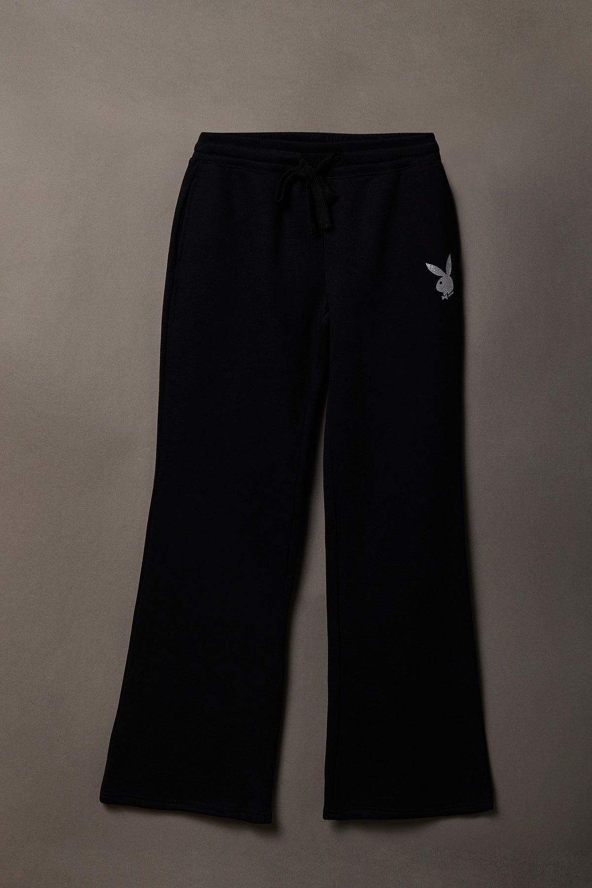 Alt View 4. Playboy Fleece Flare Sweatpant - Black