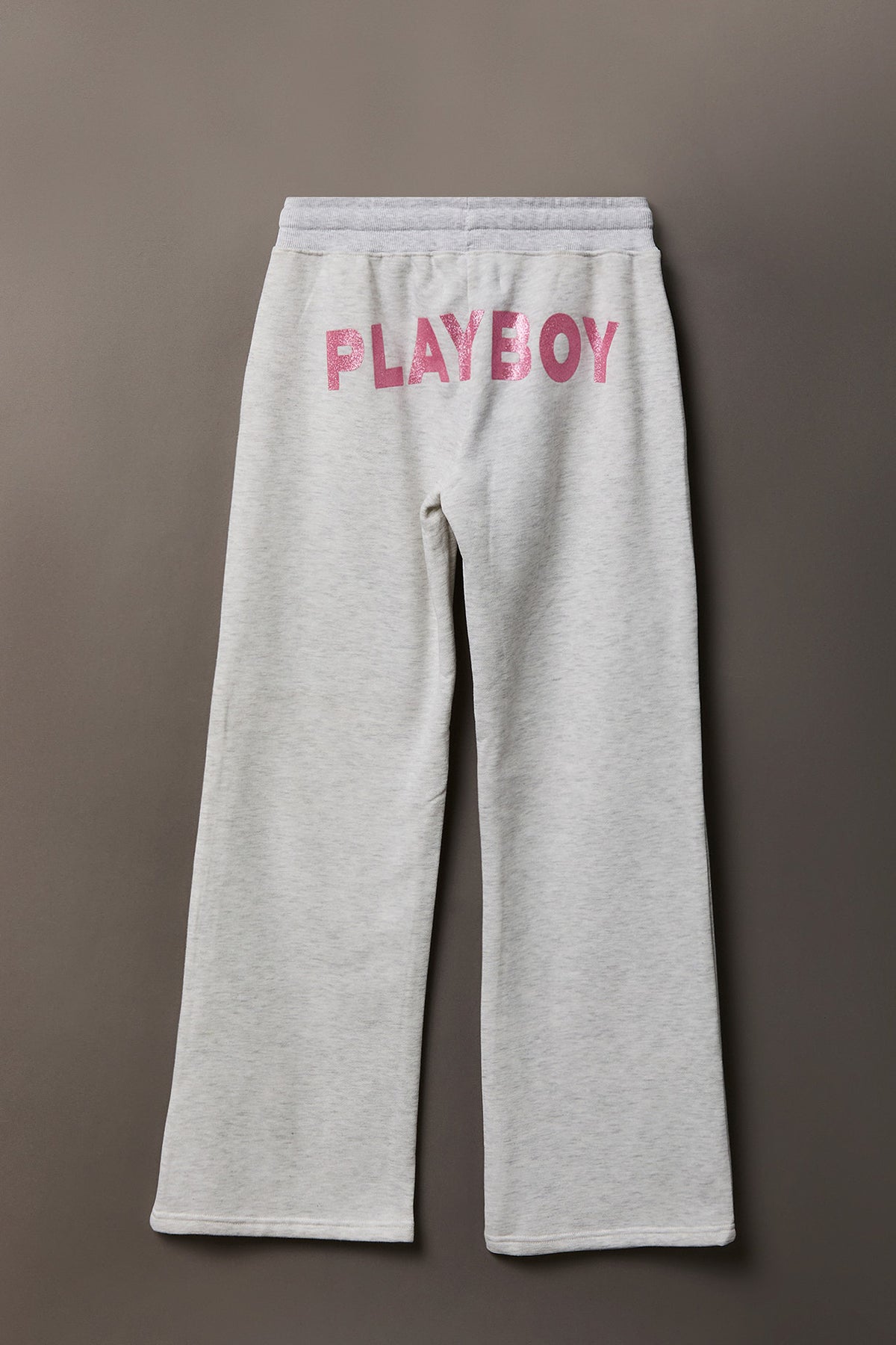 Alt View 5. Playboy Fleece Flare Sweatpant - Light Grey