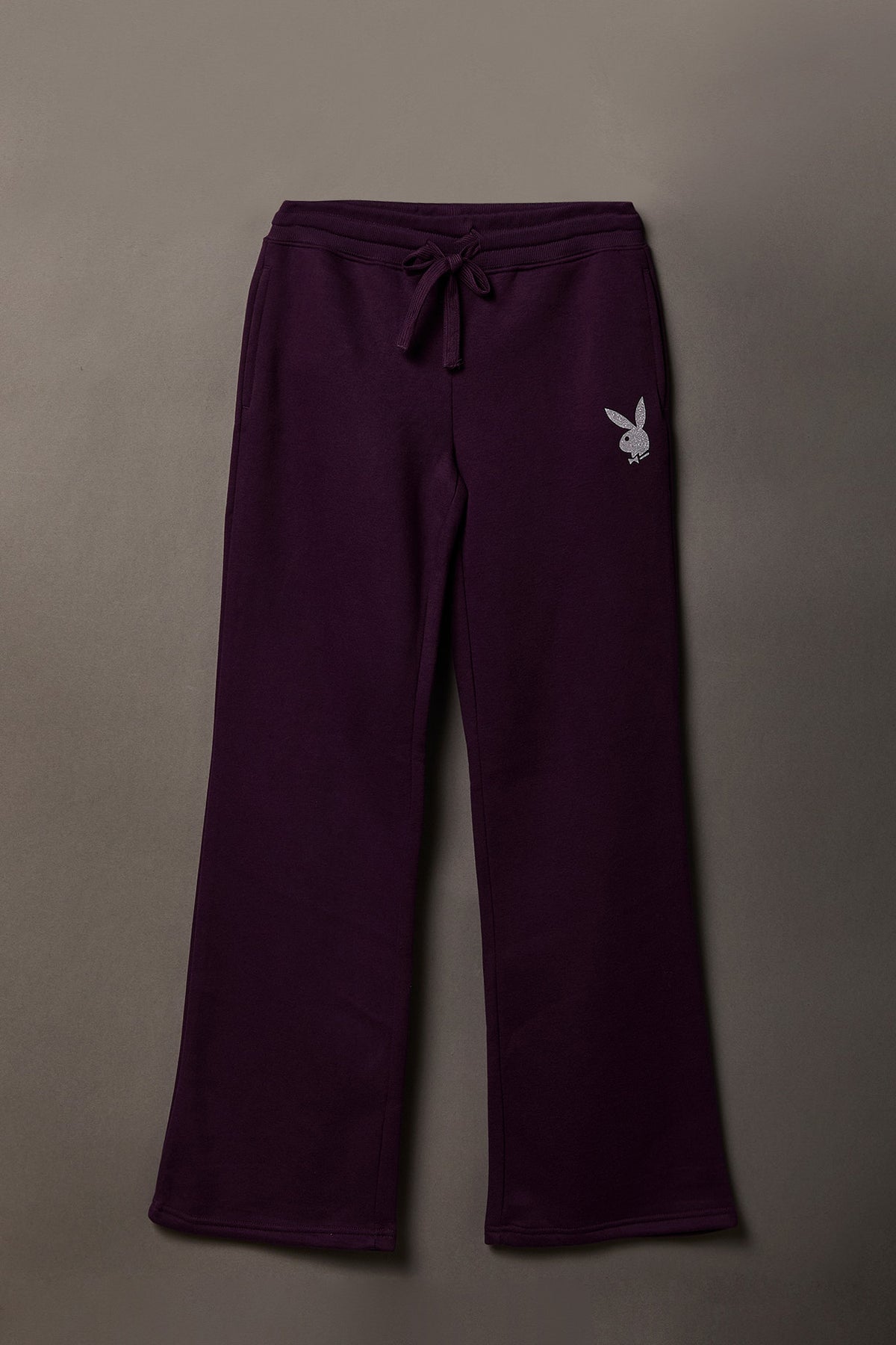 Alt View 2. Playboy Fleece Flare Sweatpant - Purple