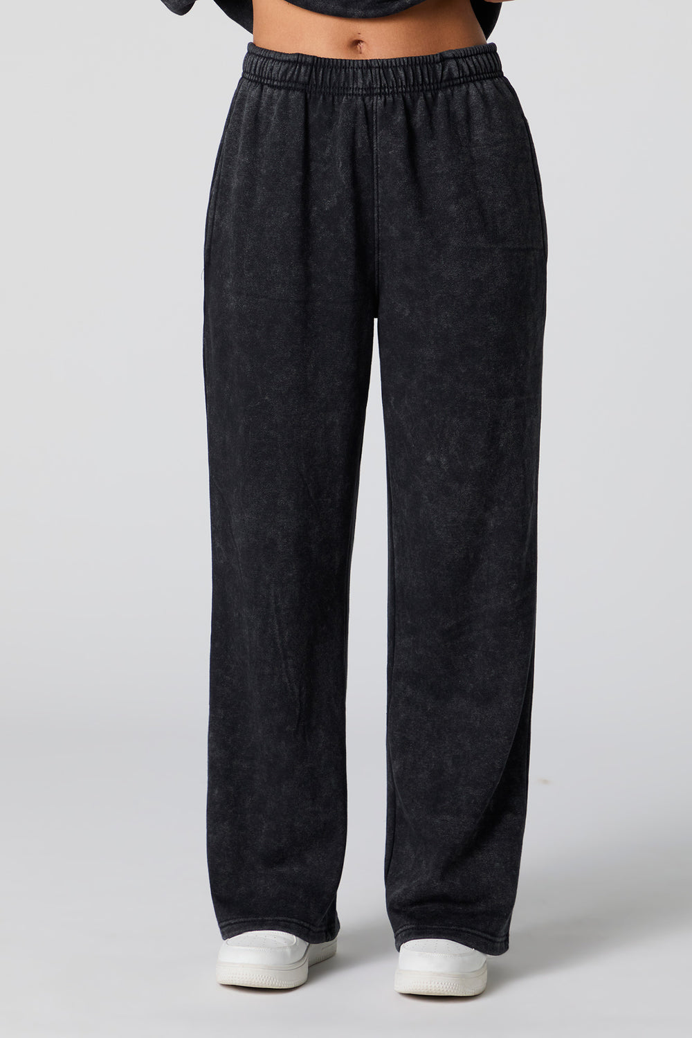 Washed Wide Leg Fleece Sweatpant Washed Wide Leg Fleece Sweatpant 6