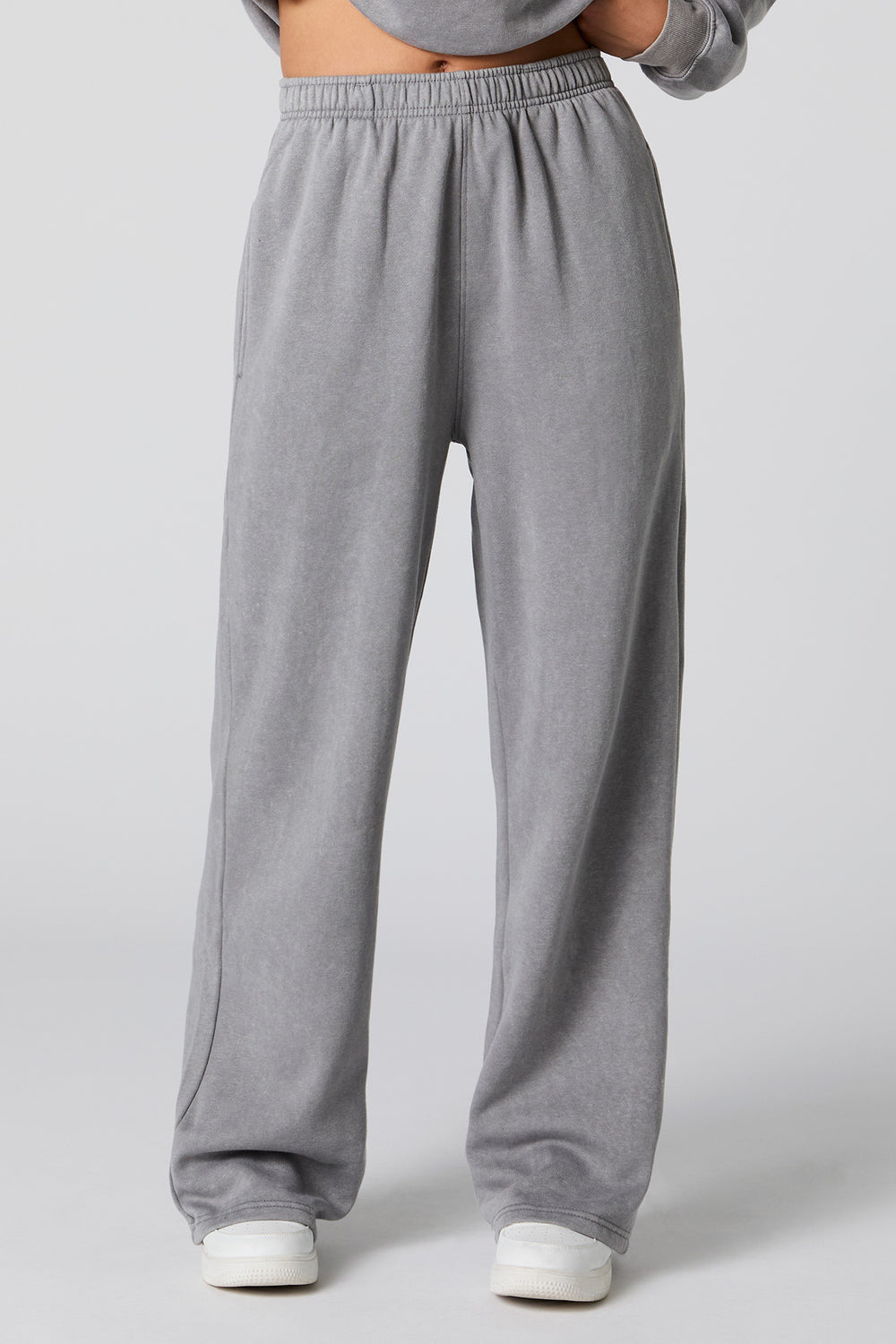 Washed Wide Leg Fleece Sweatpant Washed Wide Leg Fleece Sweatpant 9