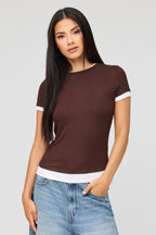 Layered Ribbed T-Shirt