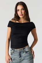 Off Shoulder Ruched Top