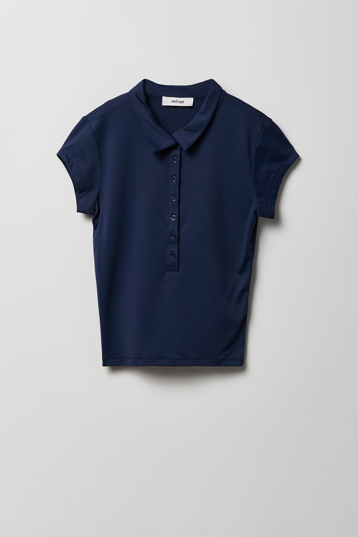 Alt View 4. Contour Button-Up Polo - Navy