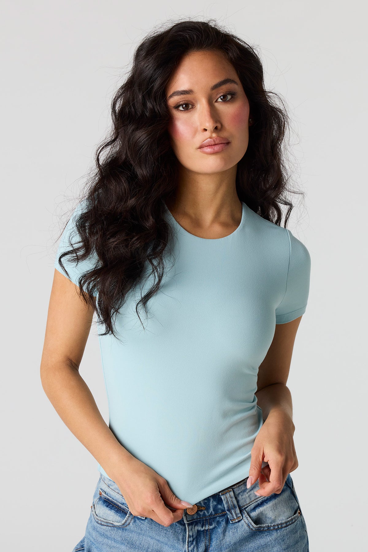 Alt View 16. Contour Crew Neck T-Shirt - Burgundy