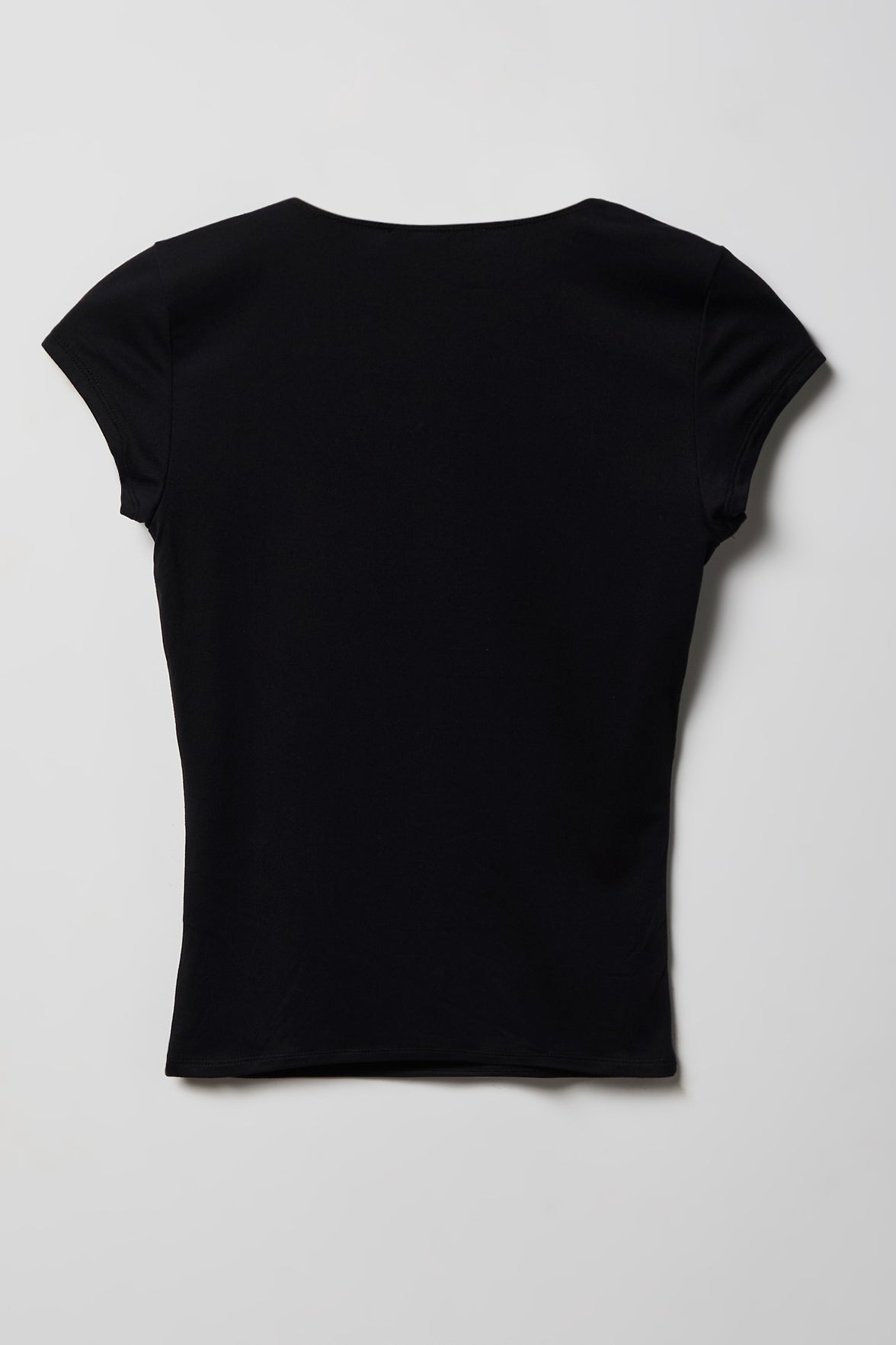 Alt View 5. Luxe Heavy Contour Square Neck Top - Black