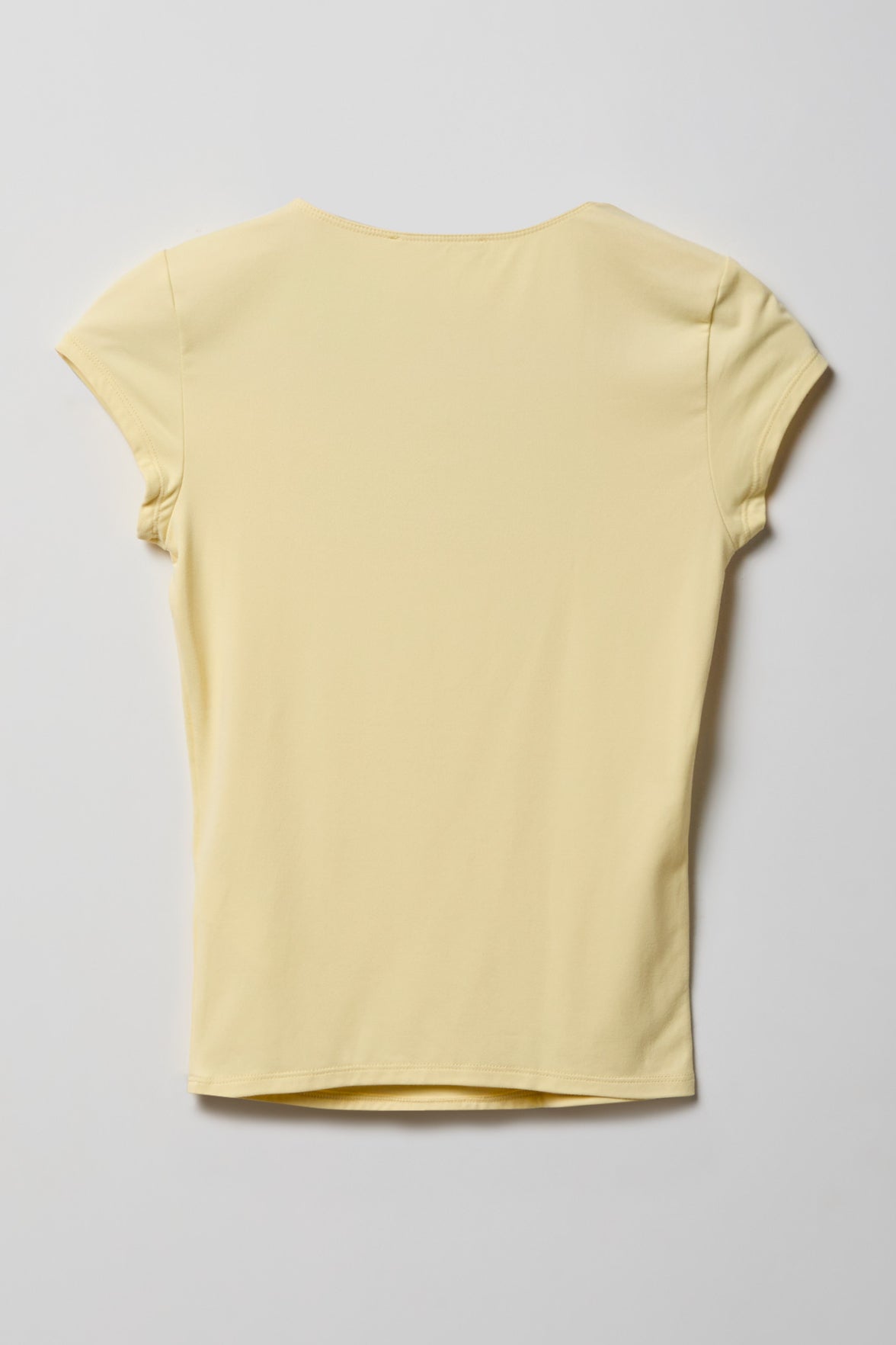 Alt View 5. Luxe Heavy Contour Square Neck Top - Yellow
