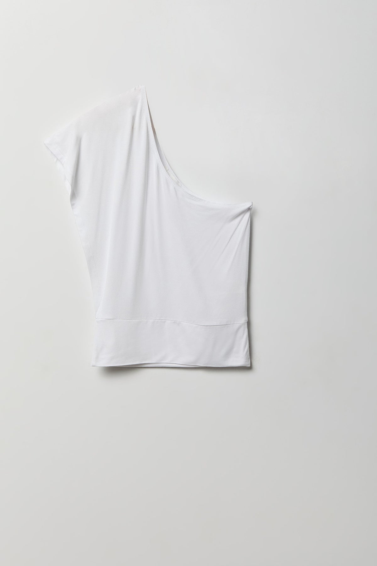 One Shoulder Top - White