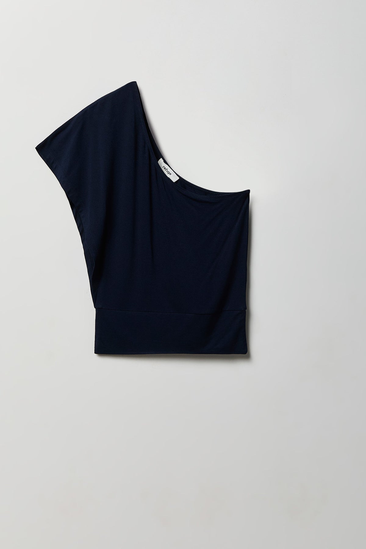 One Shoulder Top - Navy